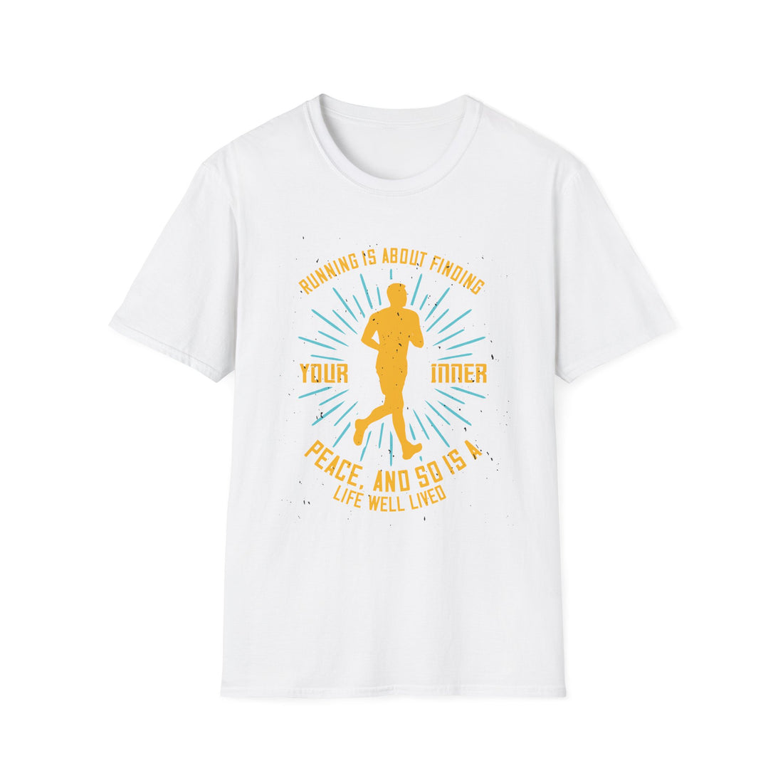 Inspirational Running T-Shirt for Peace Seekers, Fitness Gift