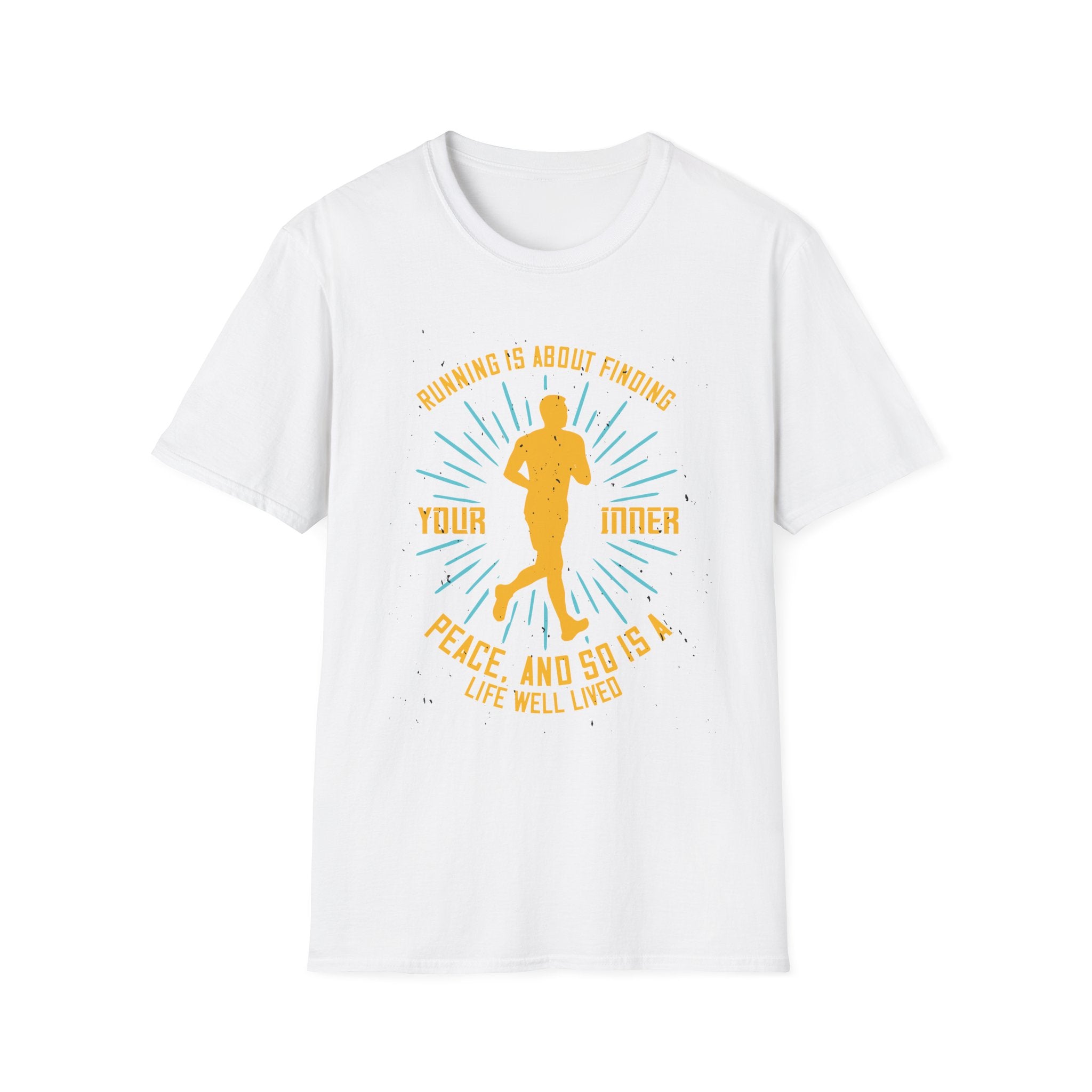 Inspirational Running T-Shirt for Peace Seekers, Fitness Gift