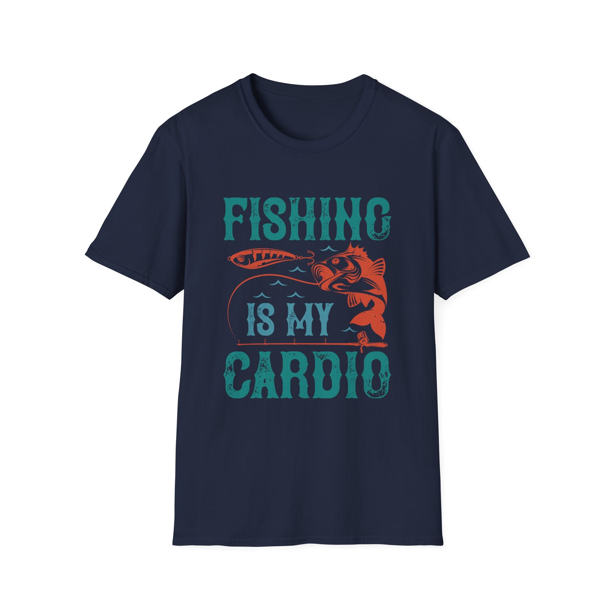 Fishing Is My Cardio Unisex Softstyle T-Shirt, Fishing  Tee