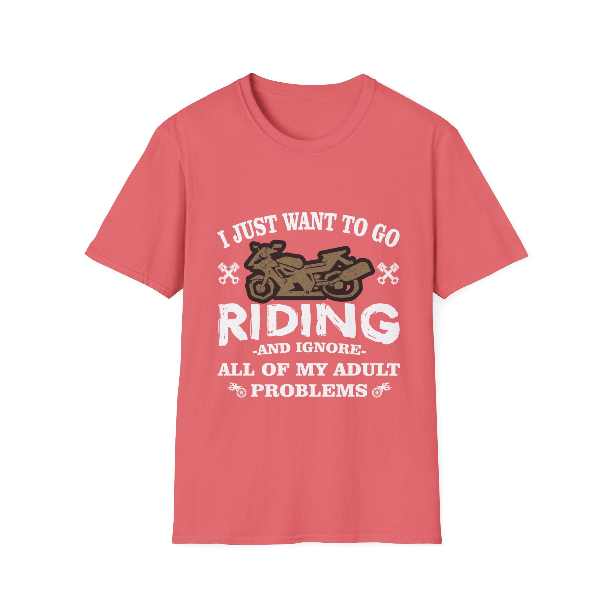 Unisex Riding T-Shirt - Perfect for Bikers, Adulting Humor, Birthdays, Gifts for Him, Summer Wear