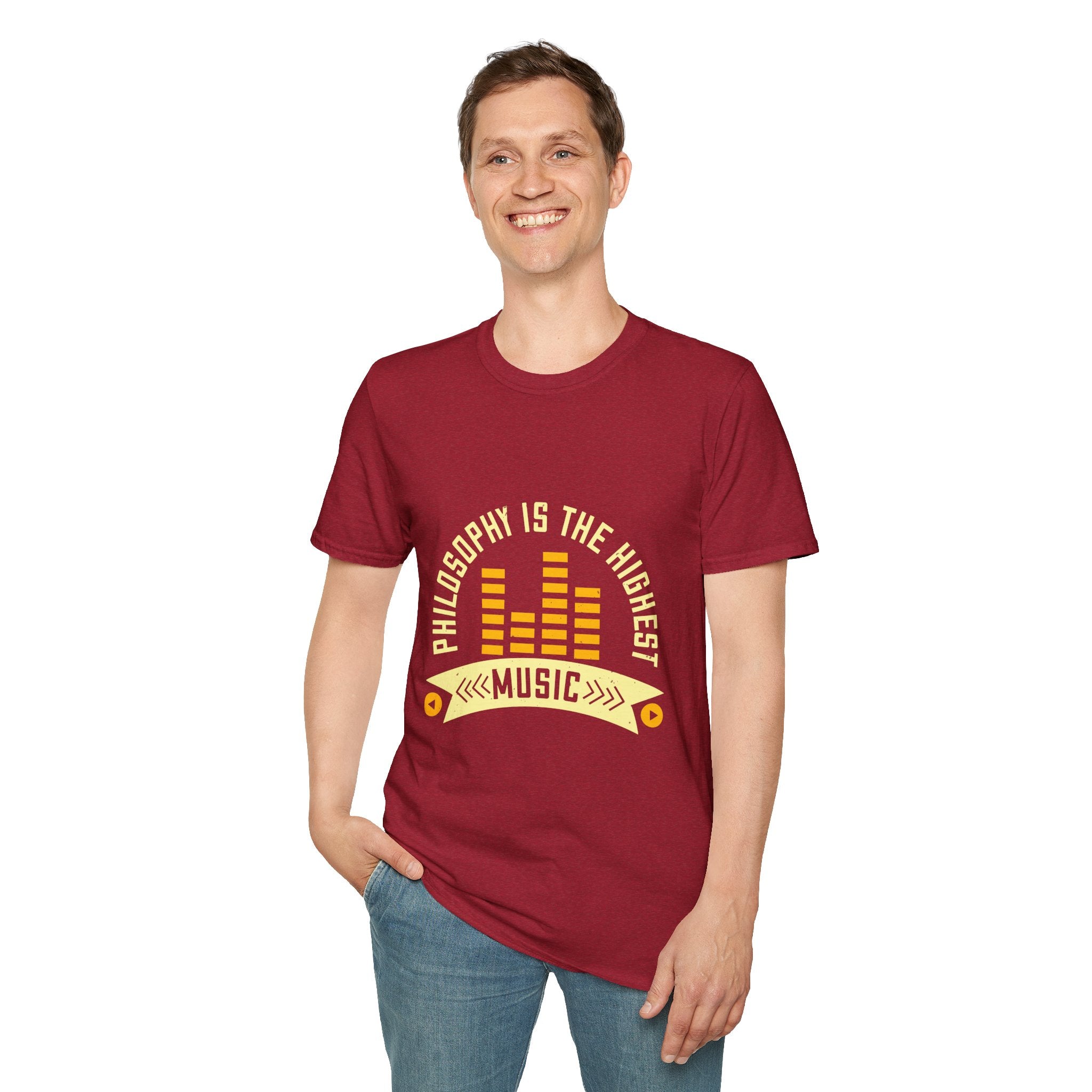 Musical Philosophy T-Shirt - Unisex Softstyle Tee, Gift for Music Lovers