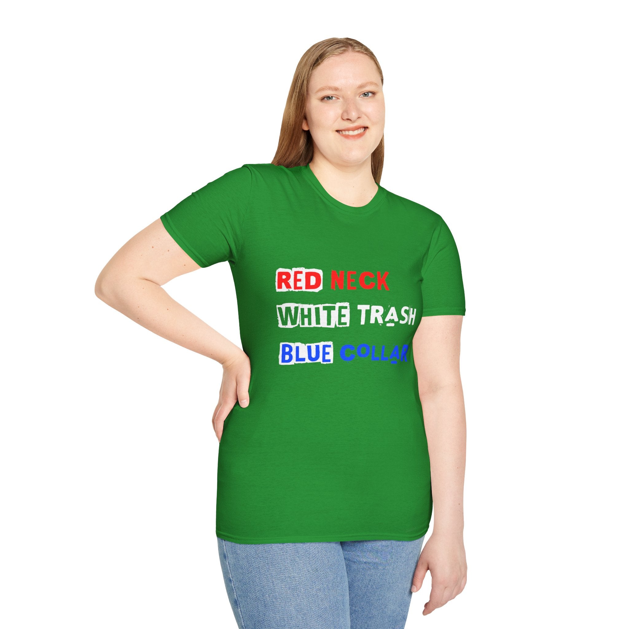 Red Neck, White Trash, Blue Collar Unisex Softstyle T-Shirt – Funny Humor Tee, Gift for Friends, Casual Wear, Summer Outfit, Patriotic [...]