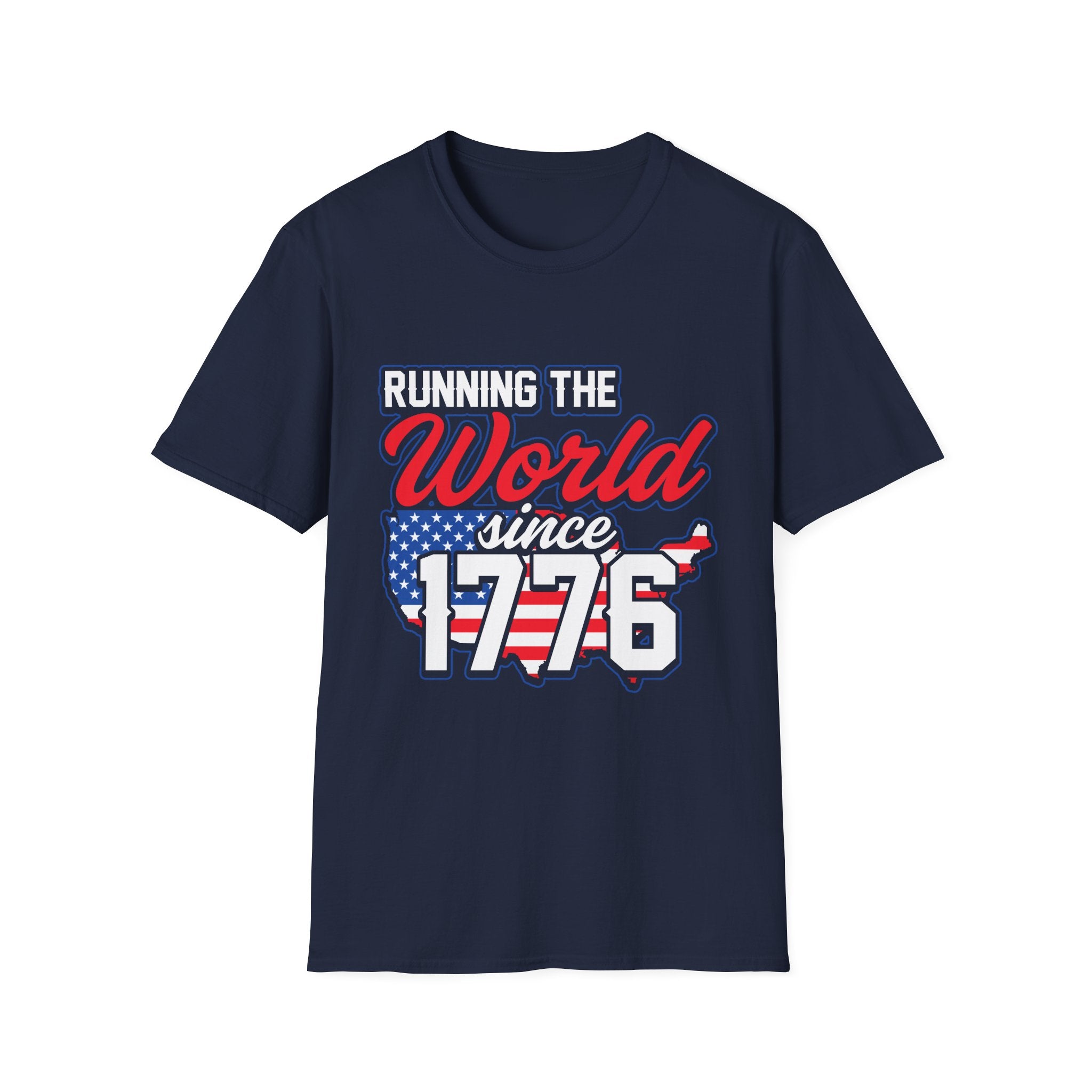 Patriotic Running T-Shirt: Celebrate Freedom, 4th of July, Sports Events, Unisex Tee, Gift for Fitness Lovers, Casual Wear