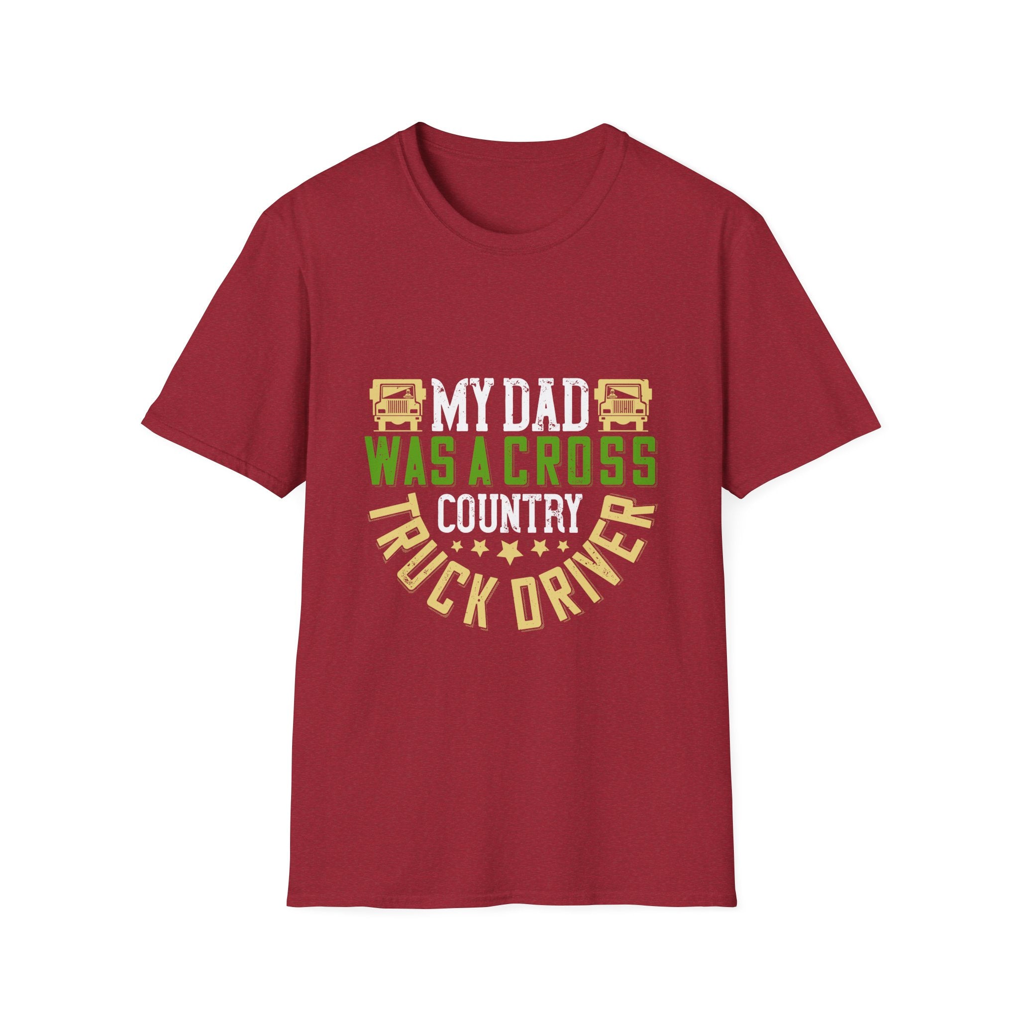 Proud Truck Driver T-Shirt, Father's Day Gift, Dad Appreciation, Cross Country Driving, Unisex Softstyle Tee