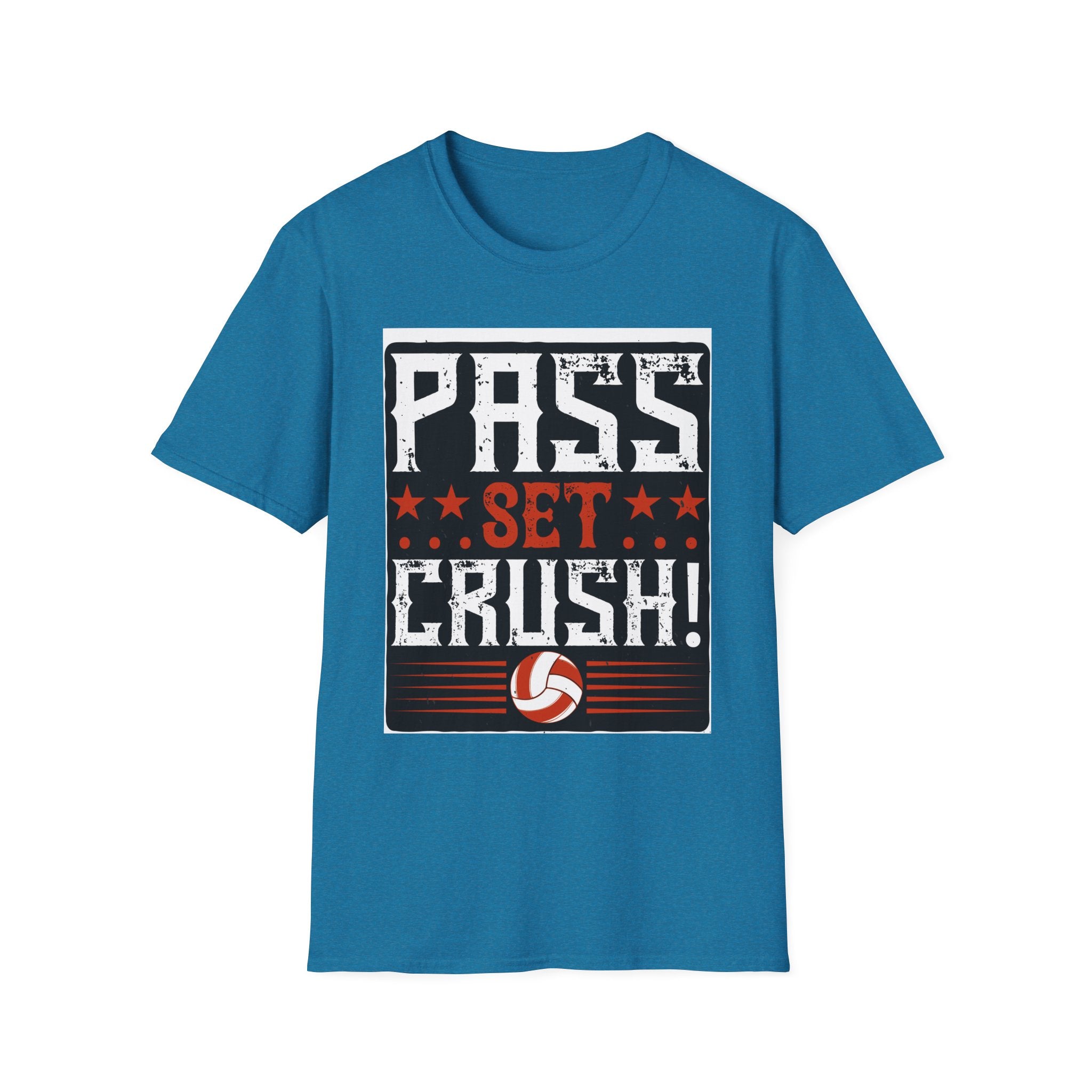 Volleyball Passion T-Shirt | Pass Set Crush! | Sports Tee