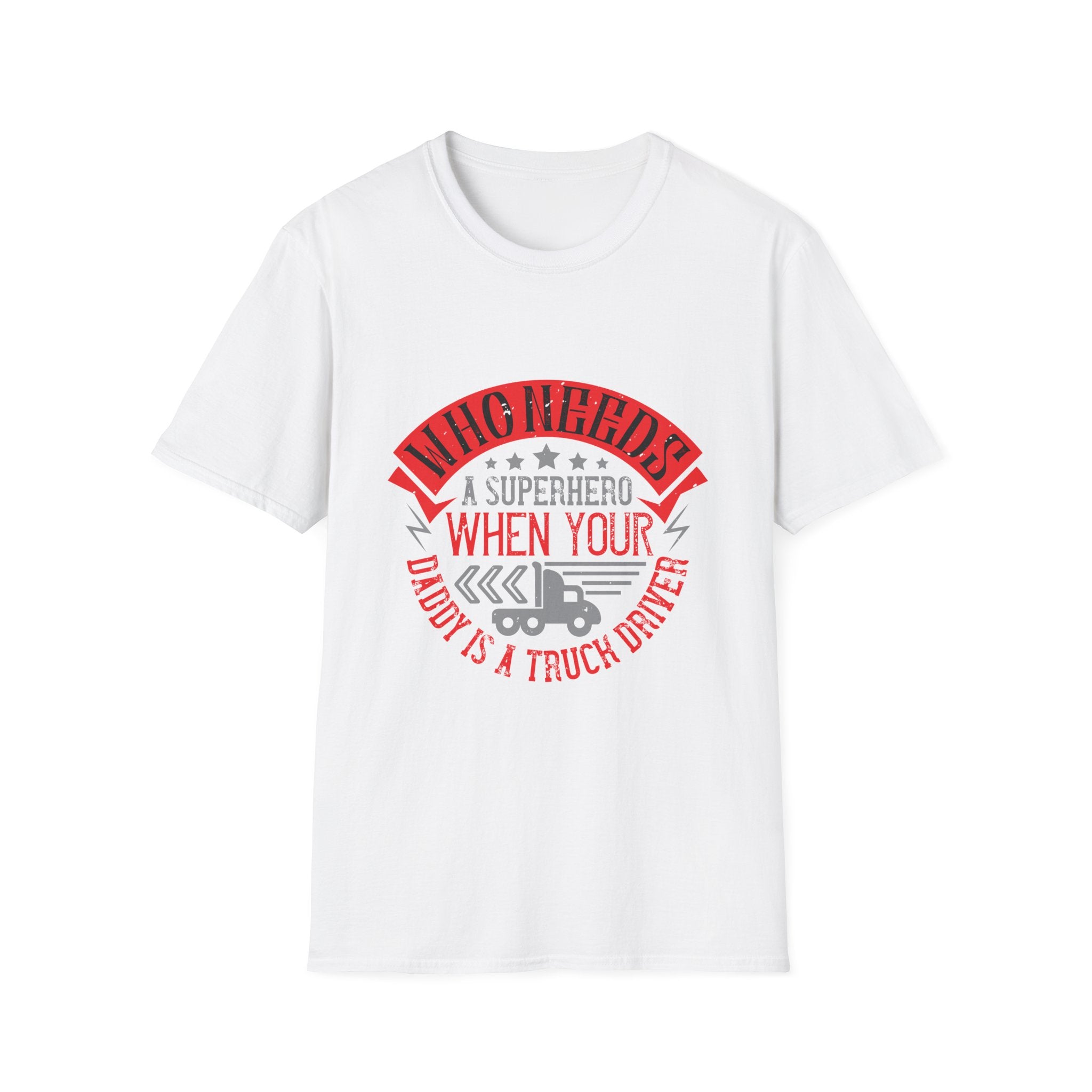 Superhero Dad Truck Driver T-Shirt, Father's Day Gift, Unisex Tee