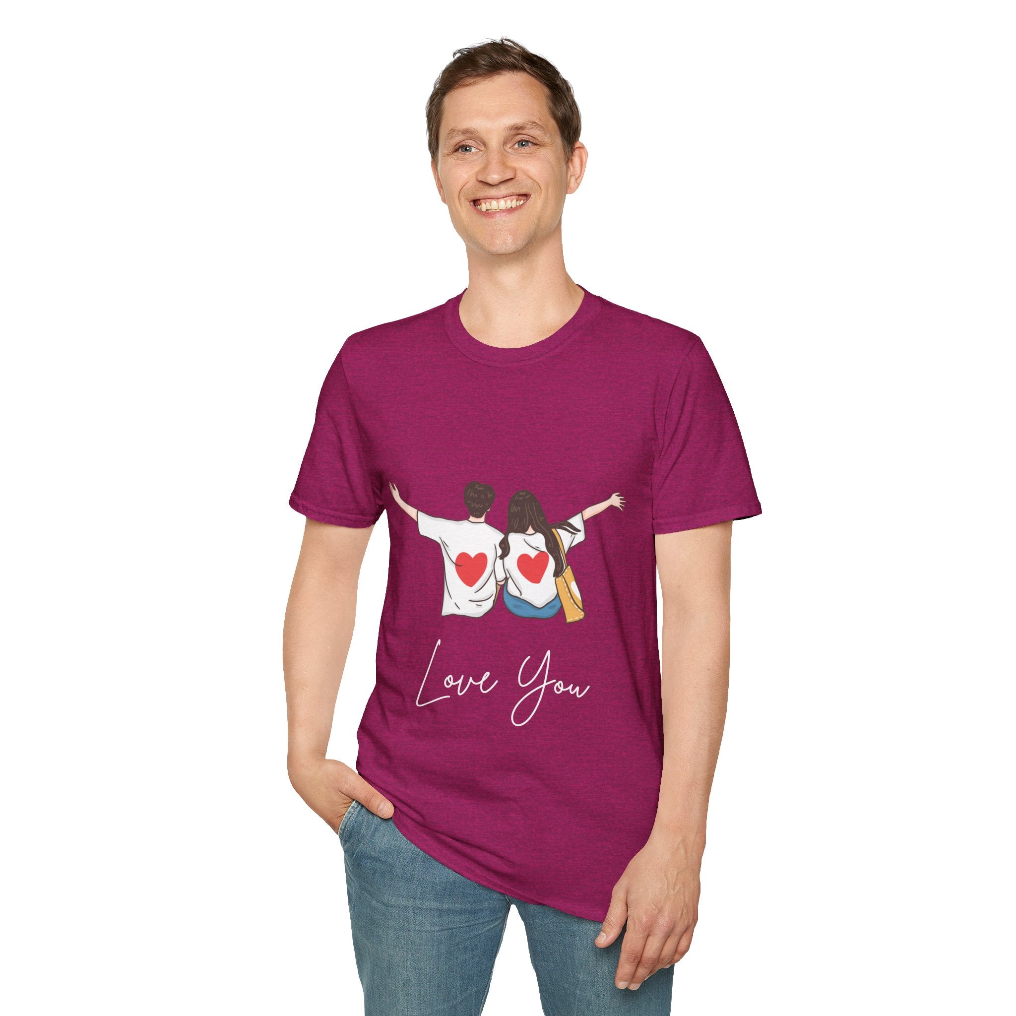 Love You Couple T-Shirt, Romantic Gift, Valentine’s Day Tee