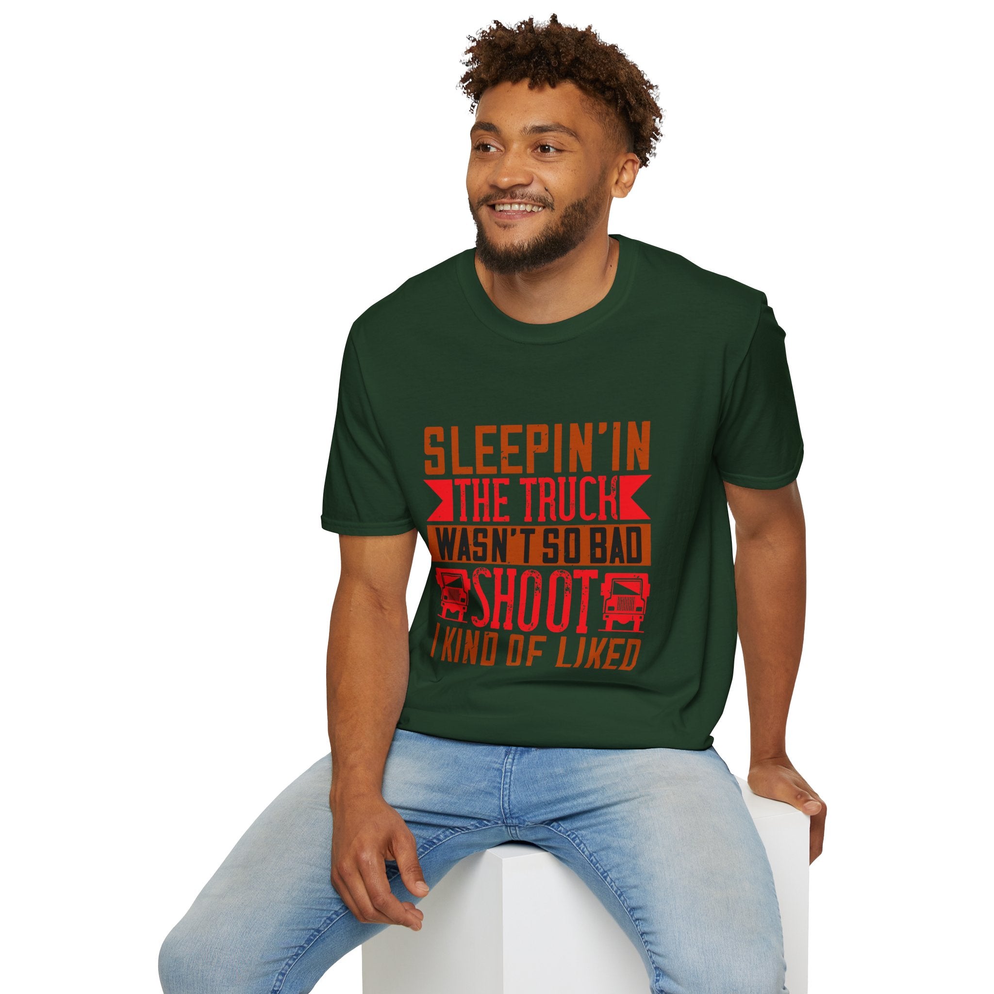 Sleepin' in the Truck Unisex T-Shirt, Casual Tee, Outdoor Adventure Shirt