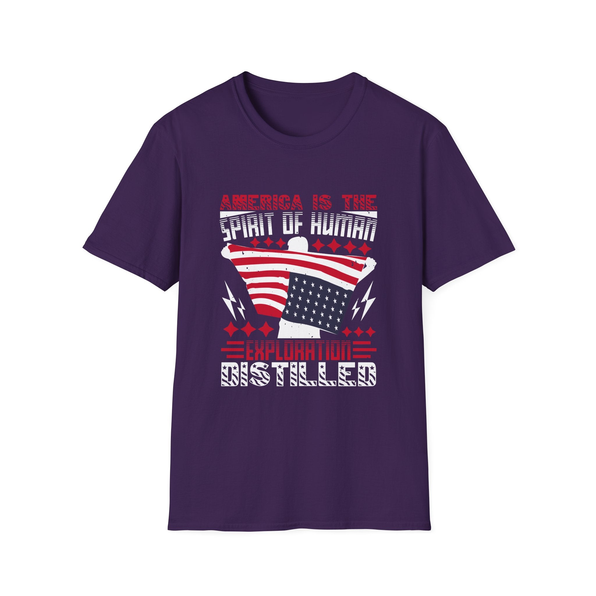 Vintage American Spirit T-Shirt, Unisex Graphic Tee, Patriotic Apparel, Gift for Explorers, Independence Day Shirt