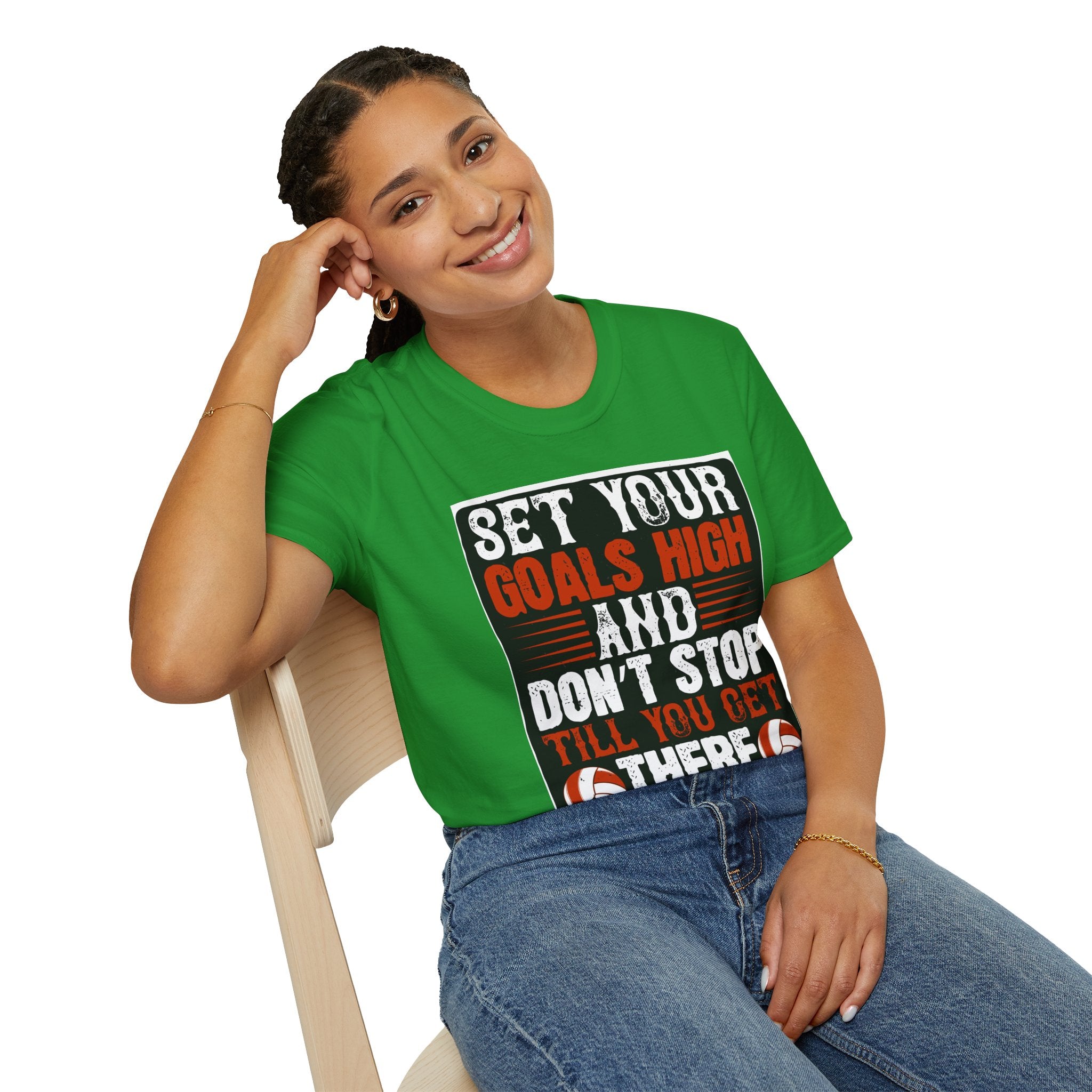 Motivational Sports Tee | Unisex Softstyle , Goal Setting Shirt, Fitness Gift, Team Spirit