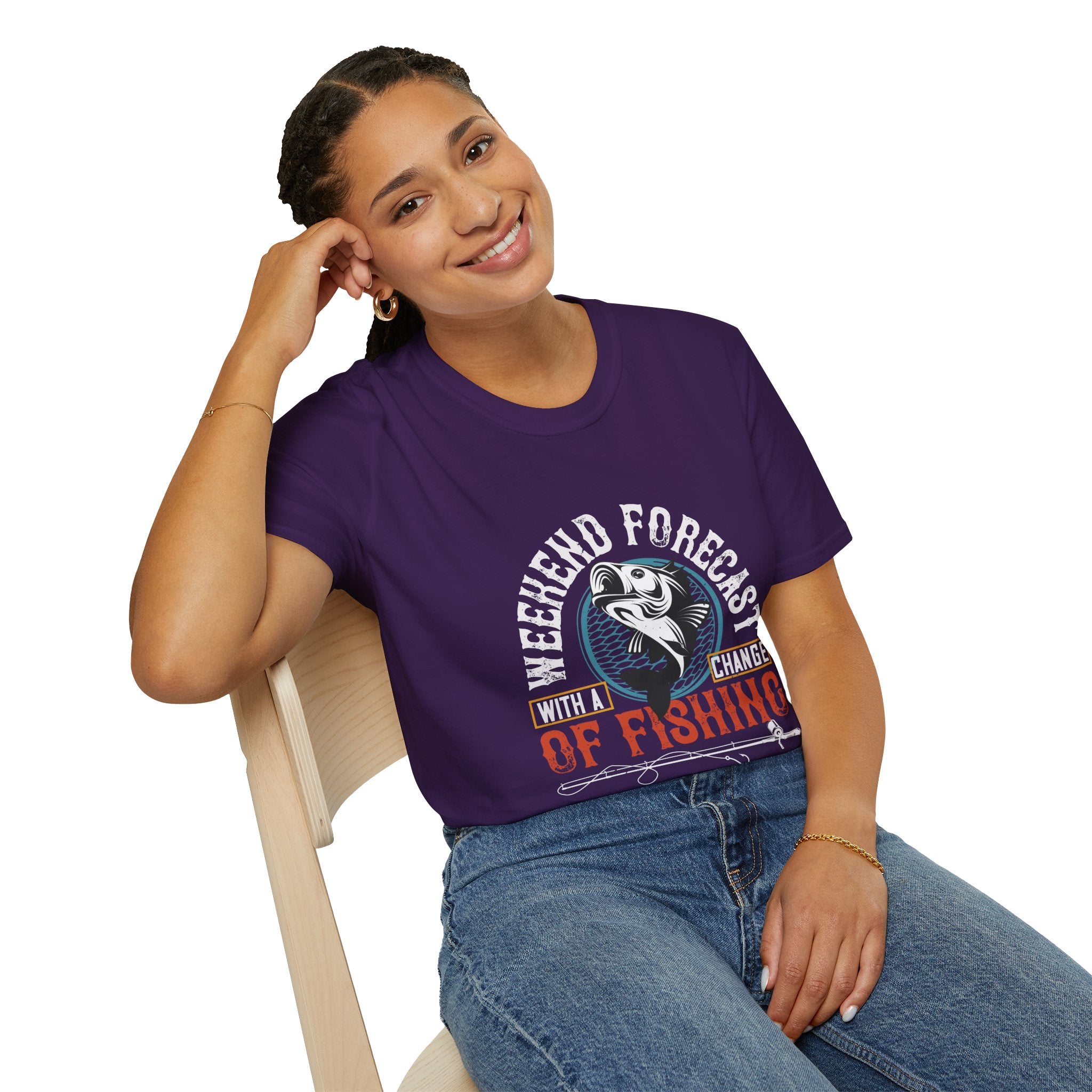 Weekend Fishing Forecast Unisex T-Shirt, Fishing Shirt