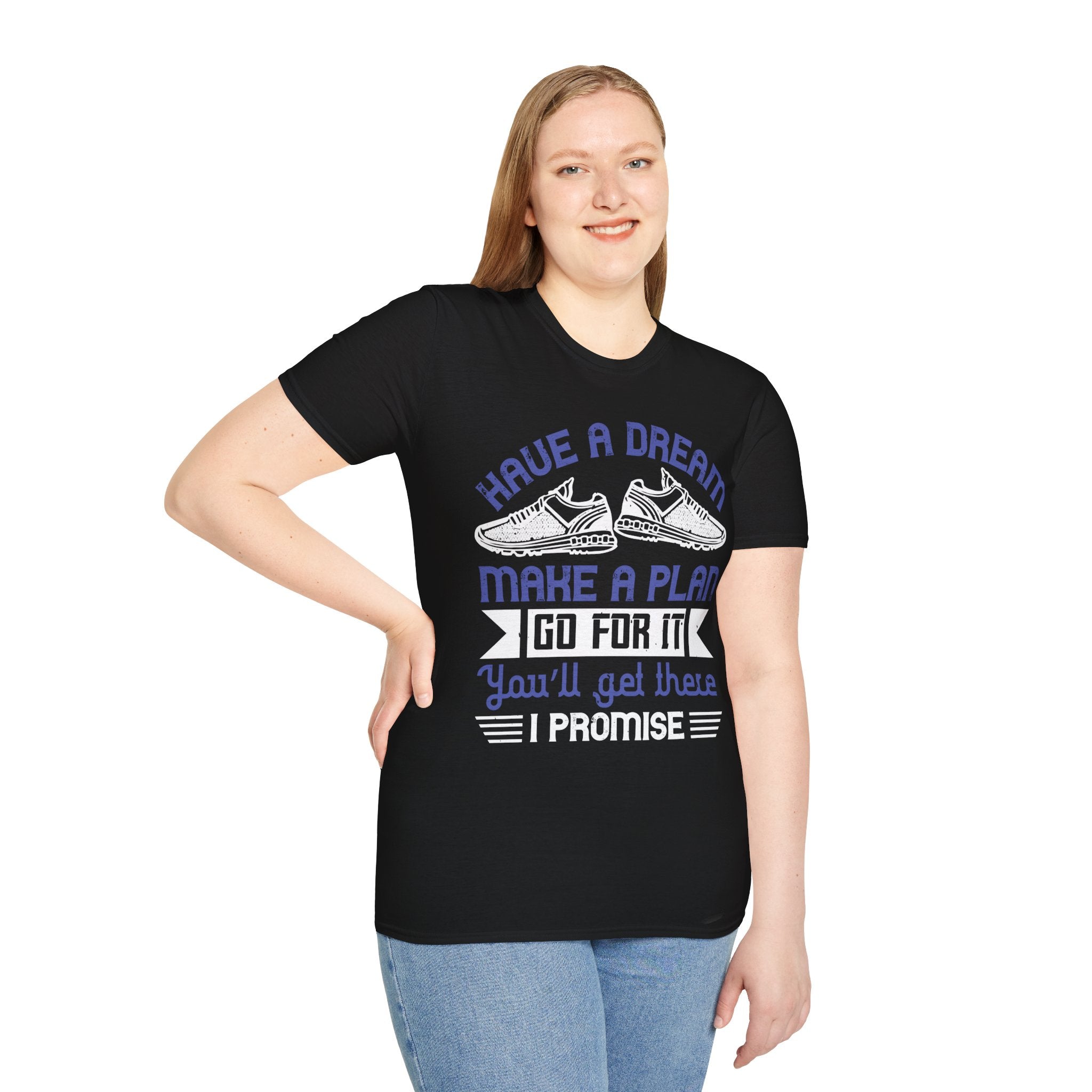 Inspirational Graphic T-Shirt with Motivational Quote, Dream Big