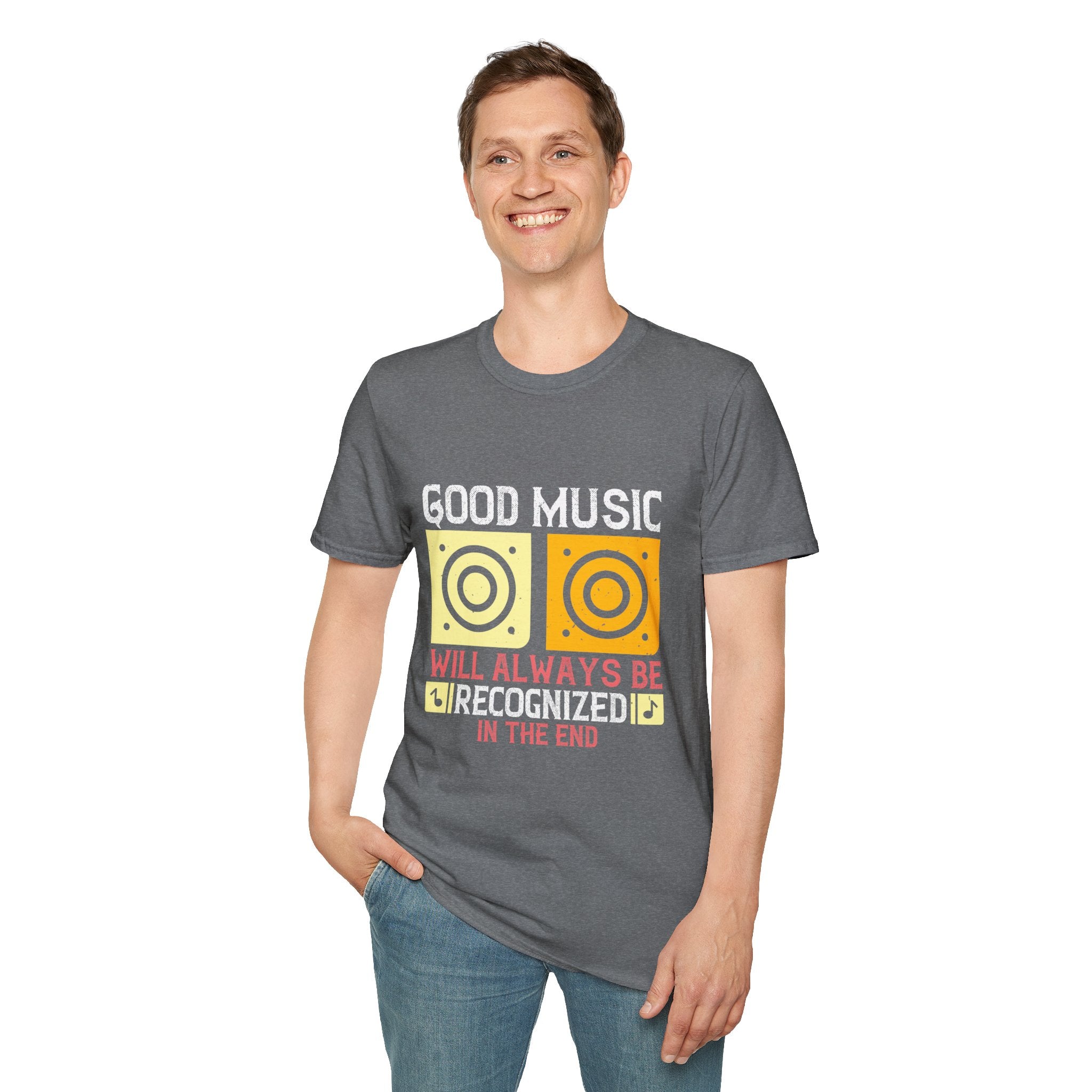 Good Music Unisex Softstyle T-Shirt | Retro Music Lover Tee