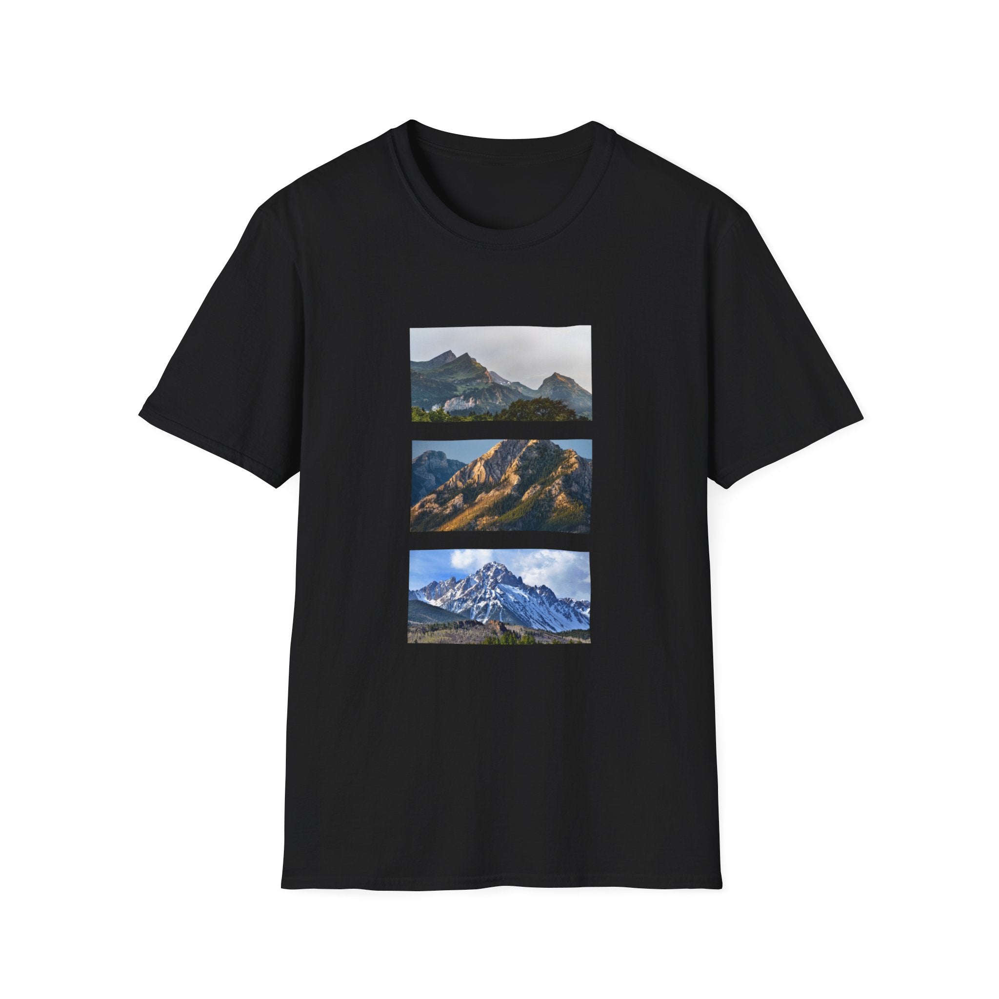 Mountain Photography Unisex Softstyle T-Shirt - Nature Lover Gift