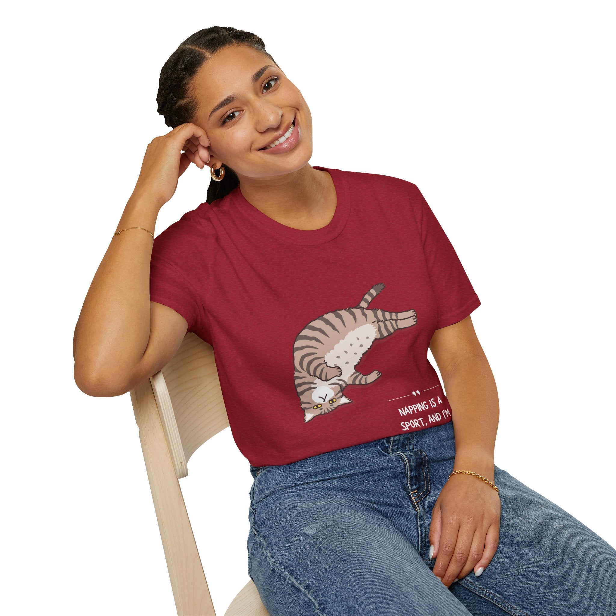 Cat Nap T-Shirt, Funny Cat Lover Gift, Unisex Tee