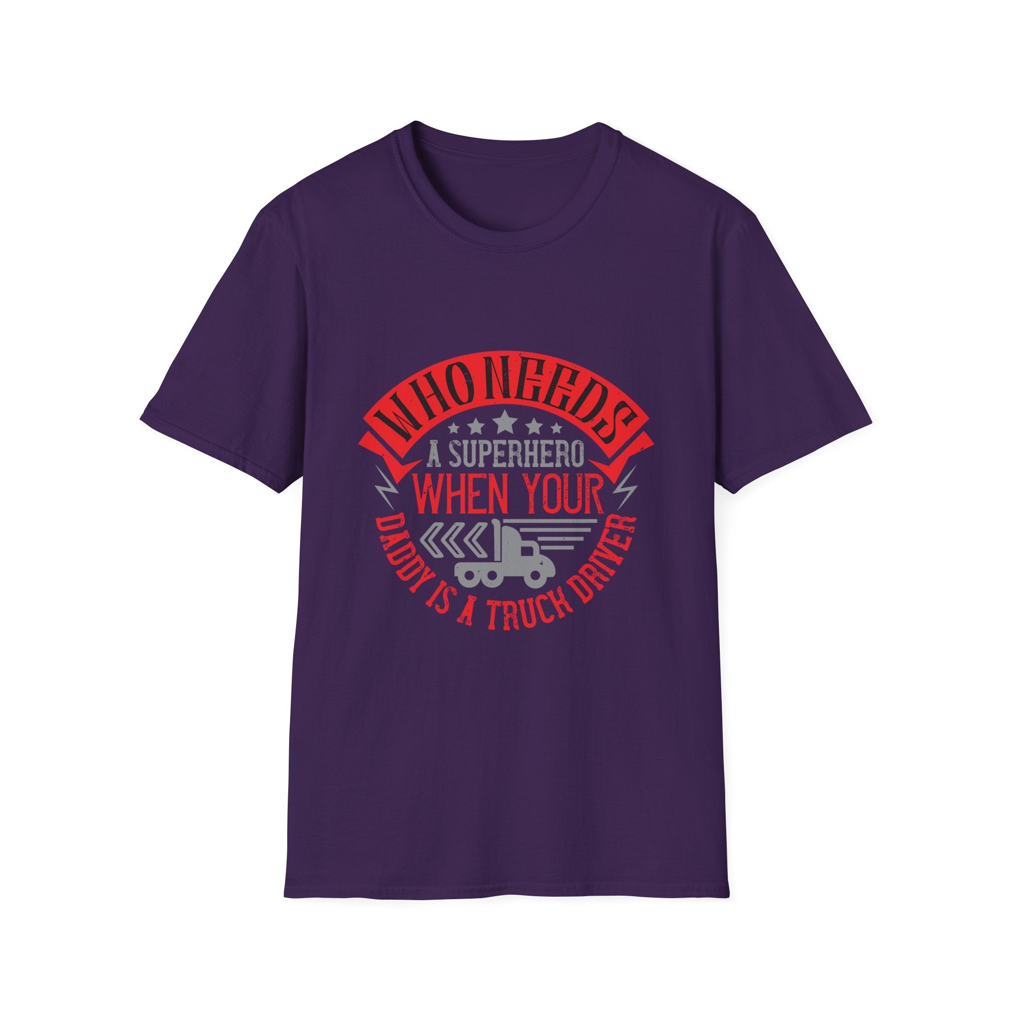 Superhero Dad Truck Driver T-Shirt, Father's Day Gift, Unisex Tee