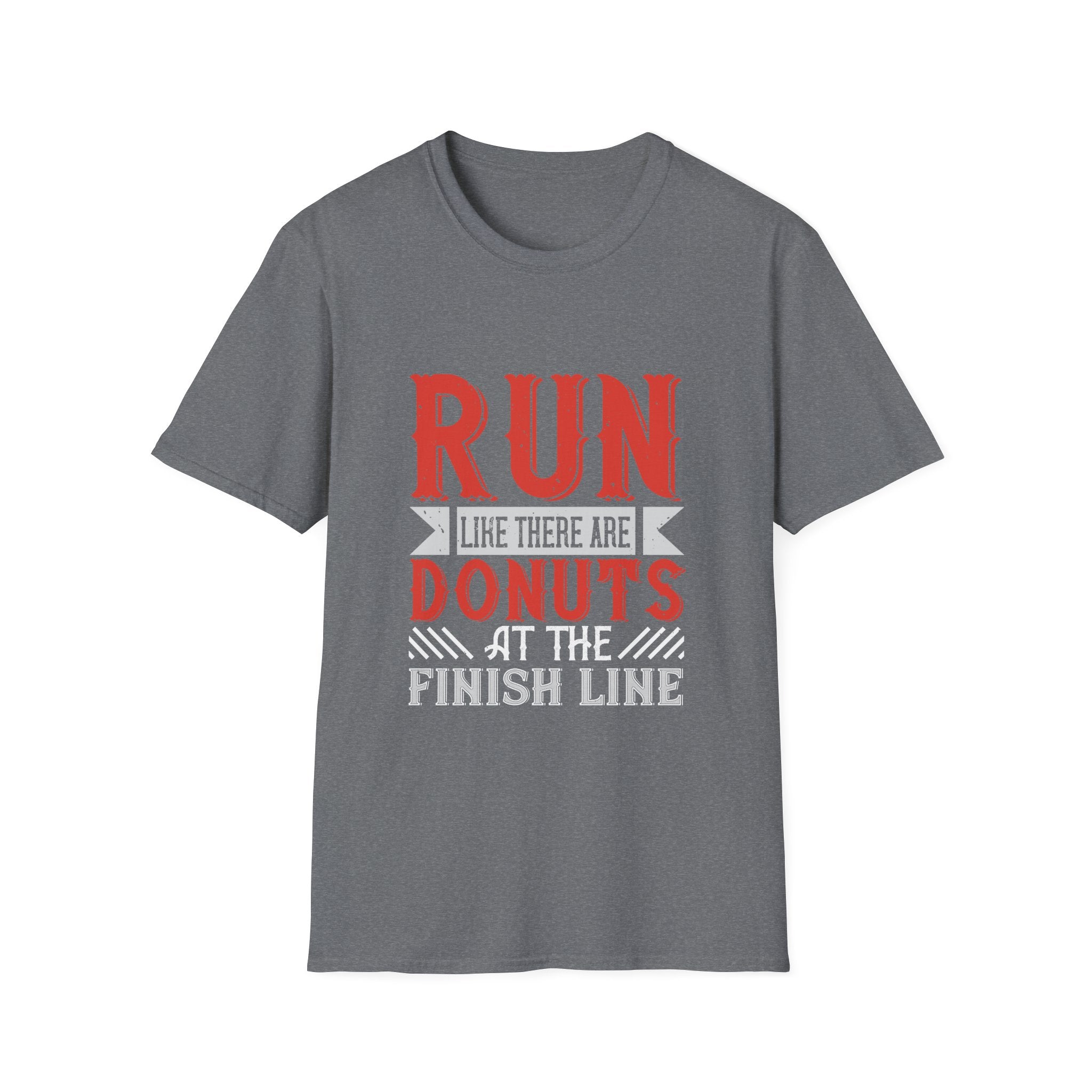 Playful Fitness T-Shirt - Perfect for Runners, Gift for Donut Lovers