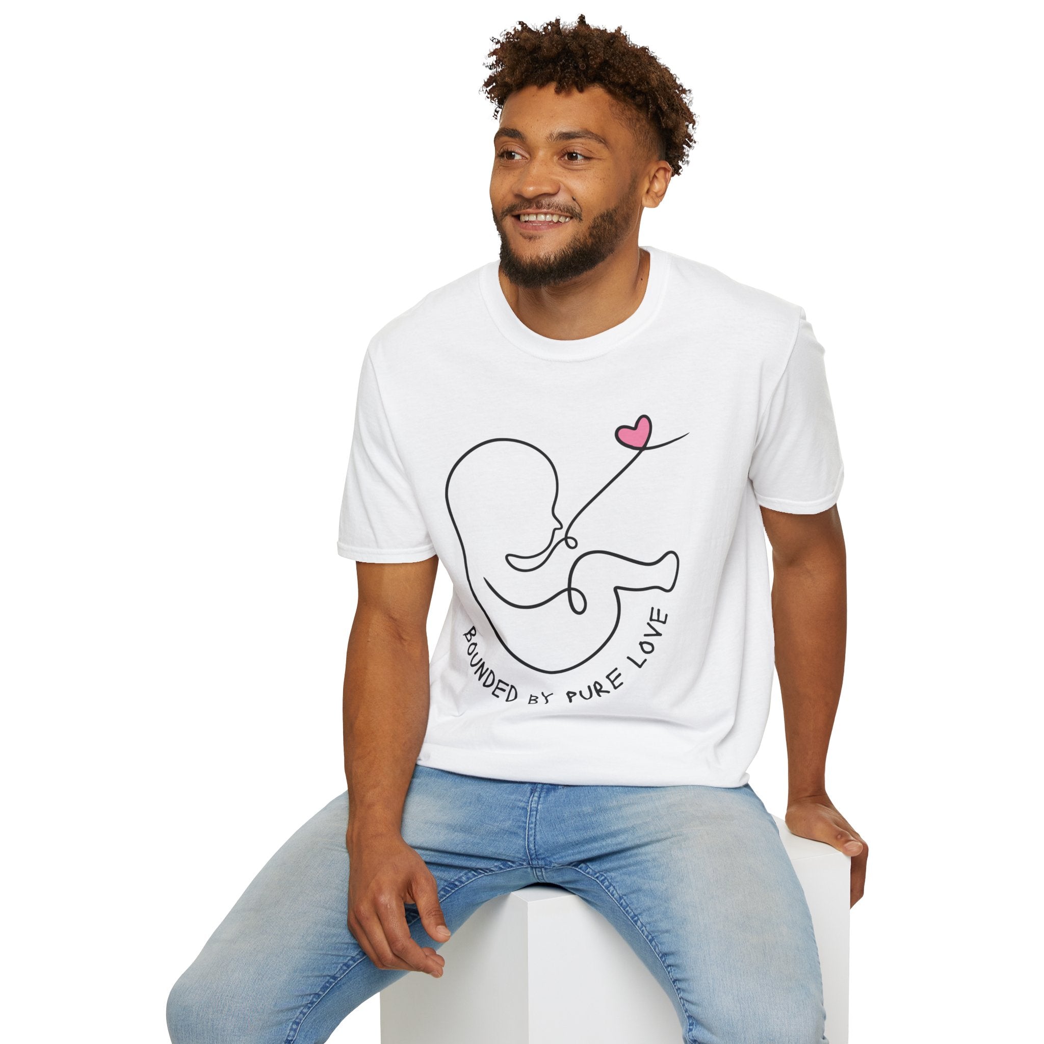 Bounded by Pure Love Unisex T-Shirt, Cute Tee, Expecting