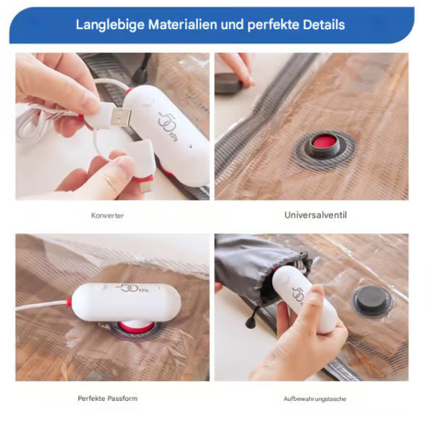 Electric Vacuum Compression Bag - Save space and travel light!