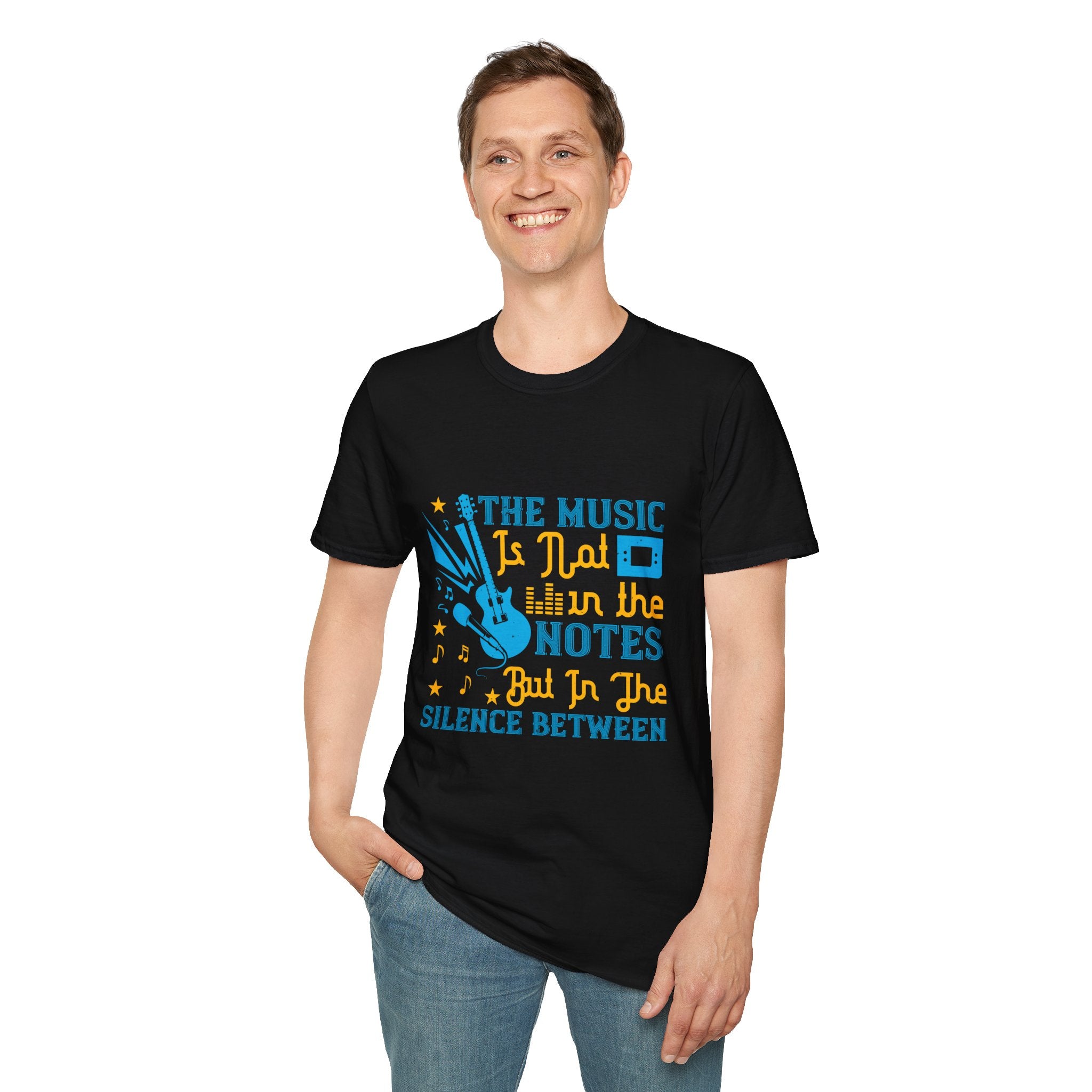 Musical Quotes T-Shirt, Relaxed Vibe Music Lover Tee