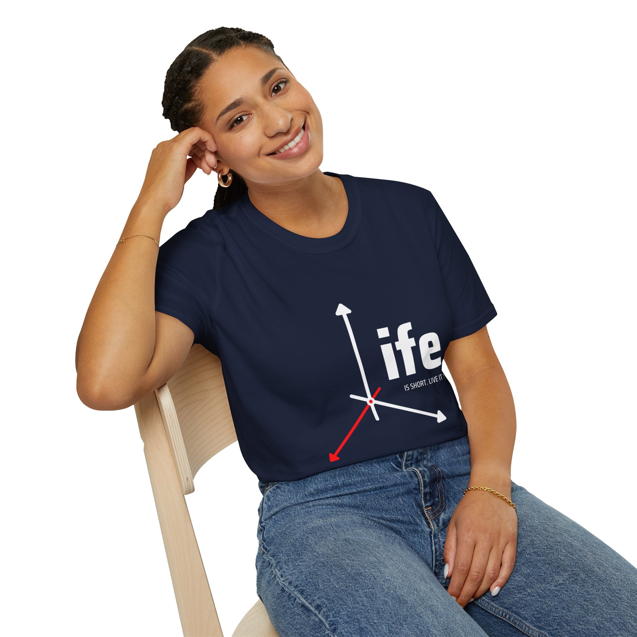 Life Direction Unisex T-Shirt, Motivational Tee, Casual Wear, Gift for Friends, Inspirational Life quote, Everyday Style