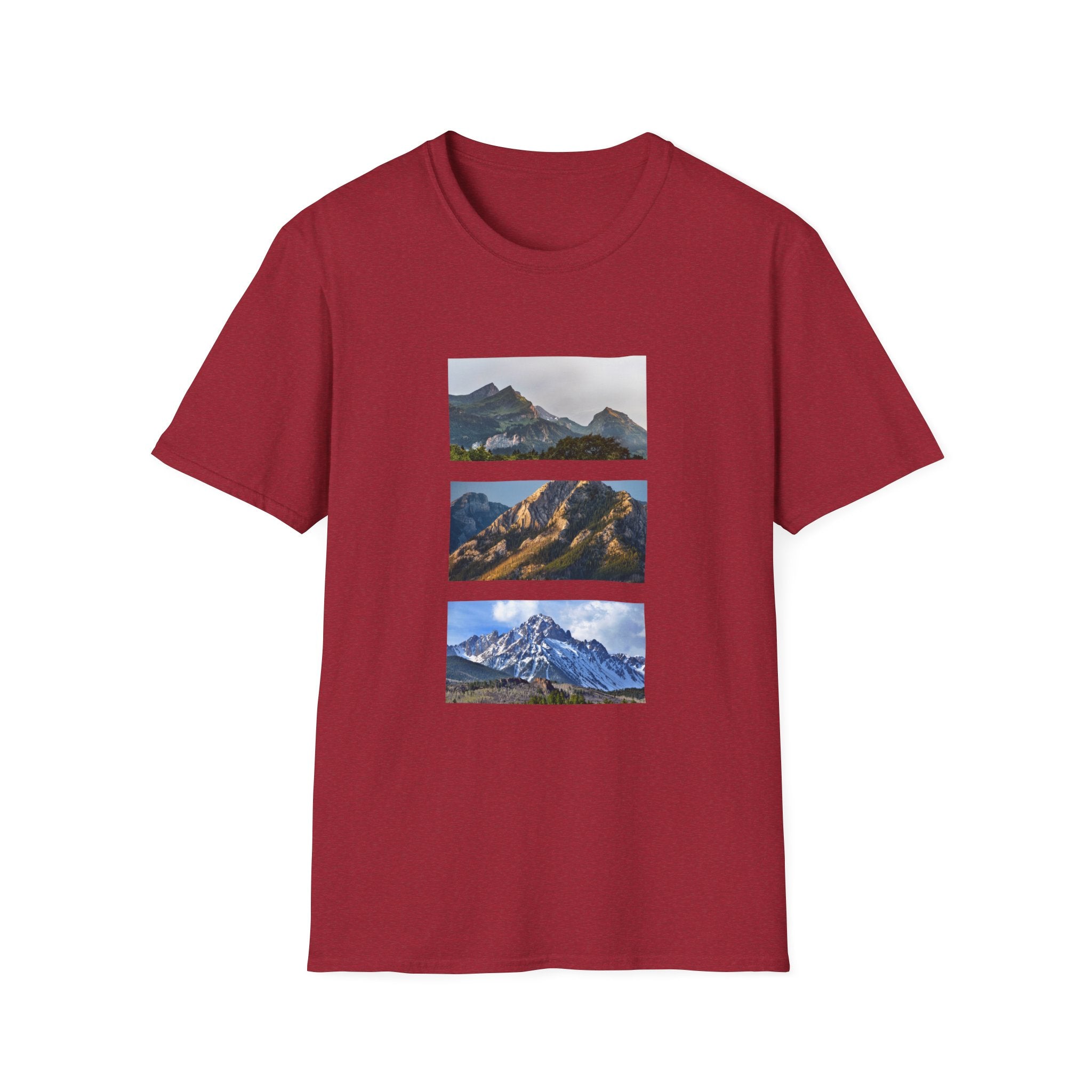 Mountain Photography Unisex Softstyle T-Shirt - Nature Lover Gift