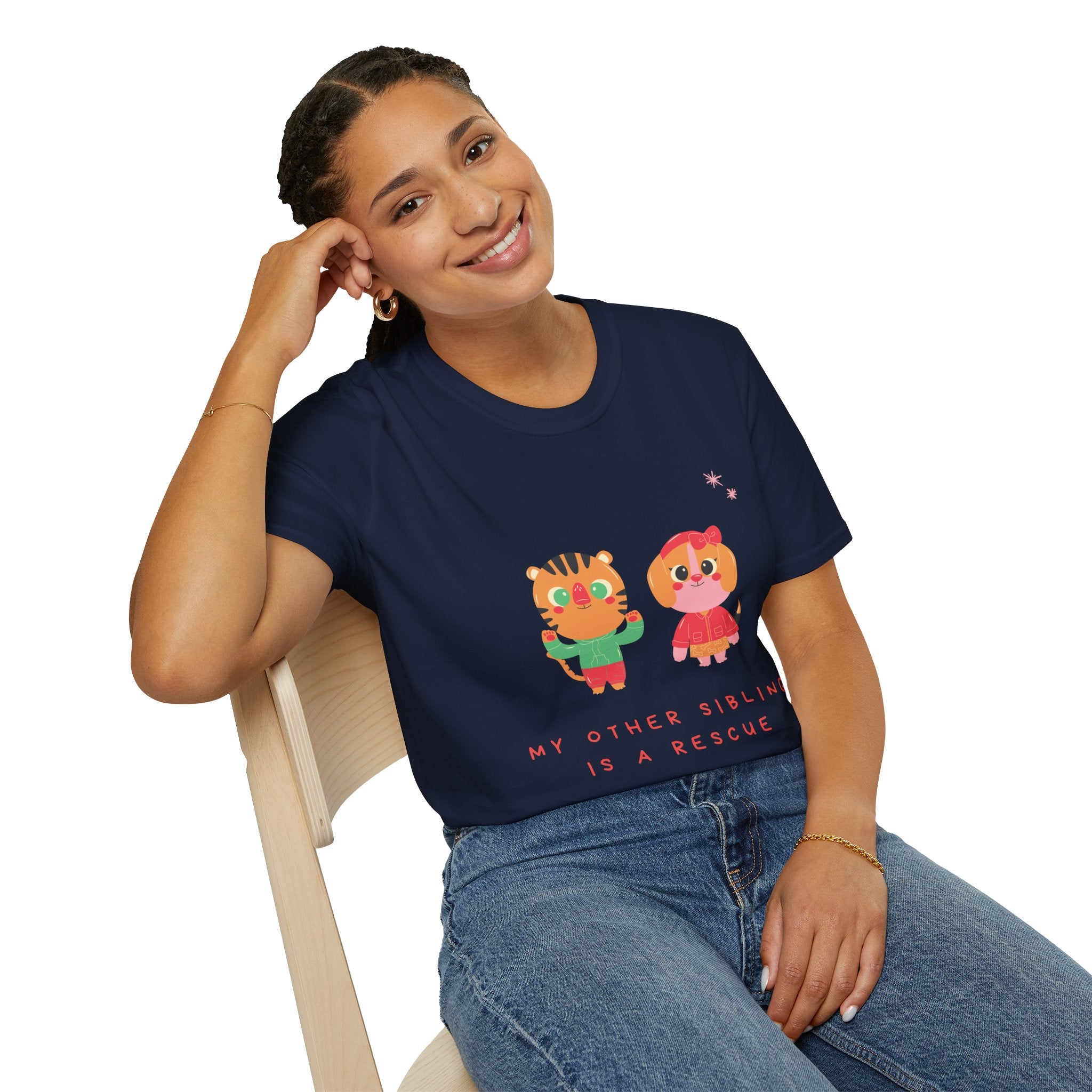 Cute Sibling Rescue T-Shirt, Animal Lovers Gift, Adoption Awareness Tee
