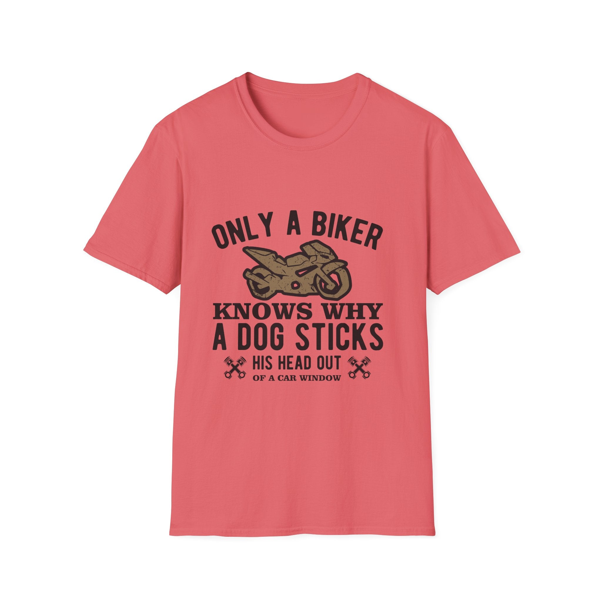 Funny Biker T-Shirt, Unisex Softstyle Tee for Dog Lovers, Perfect Gift for Birthdays, Holidays, and Biker Events, Cool Graphic Tee, [...]