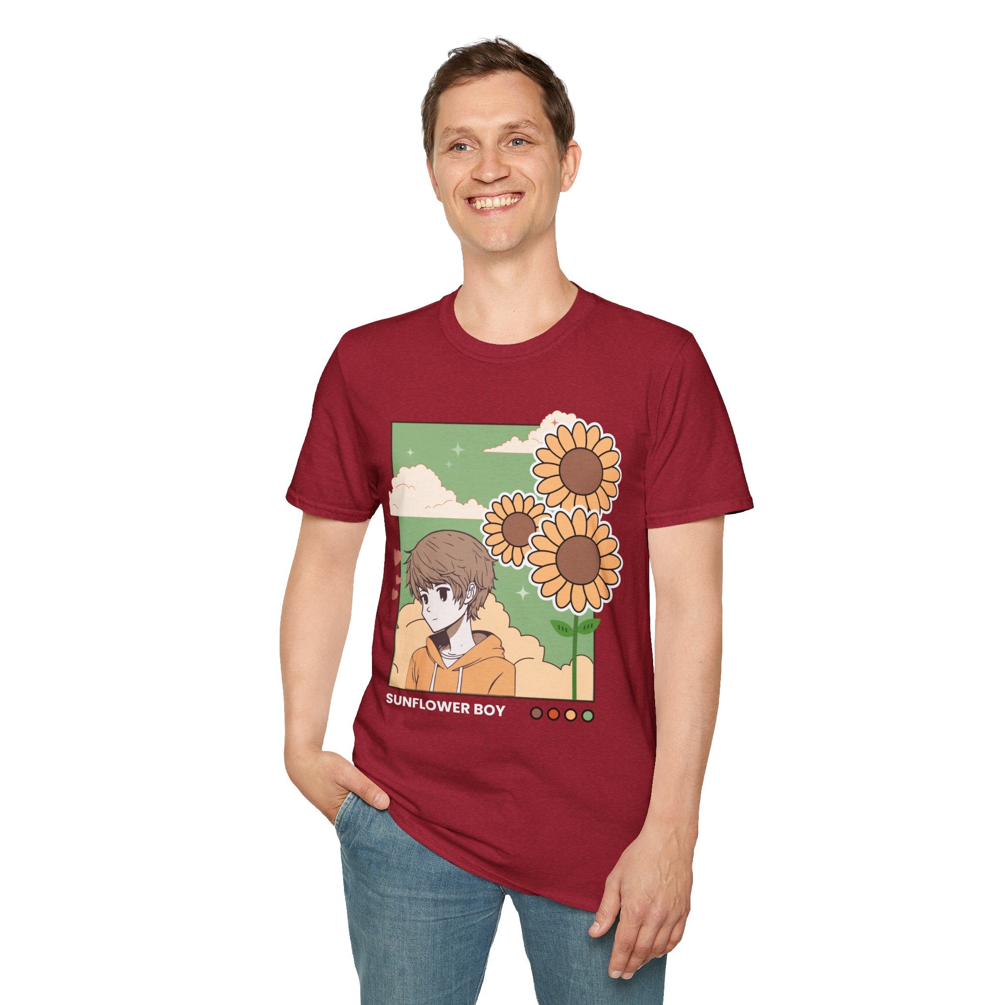 Sunflower Aesthetic Unisex T-Shirt, Softstyle Tee, Casual Wear