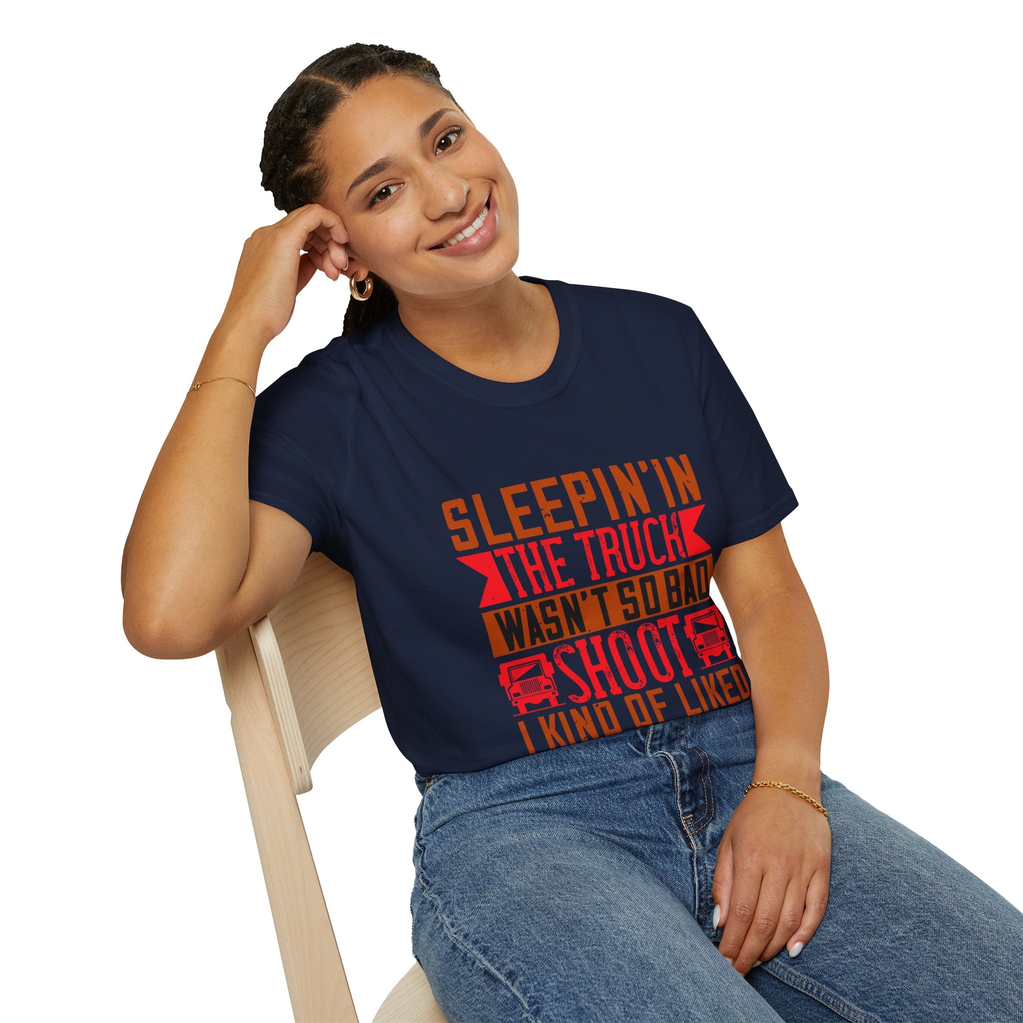 Sleepin' in the Truck Unisex T-Shirt, Casual Tee, Outdoor Adventure Shirt