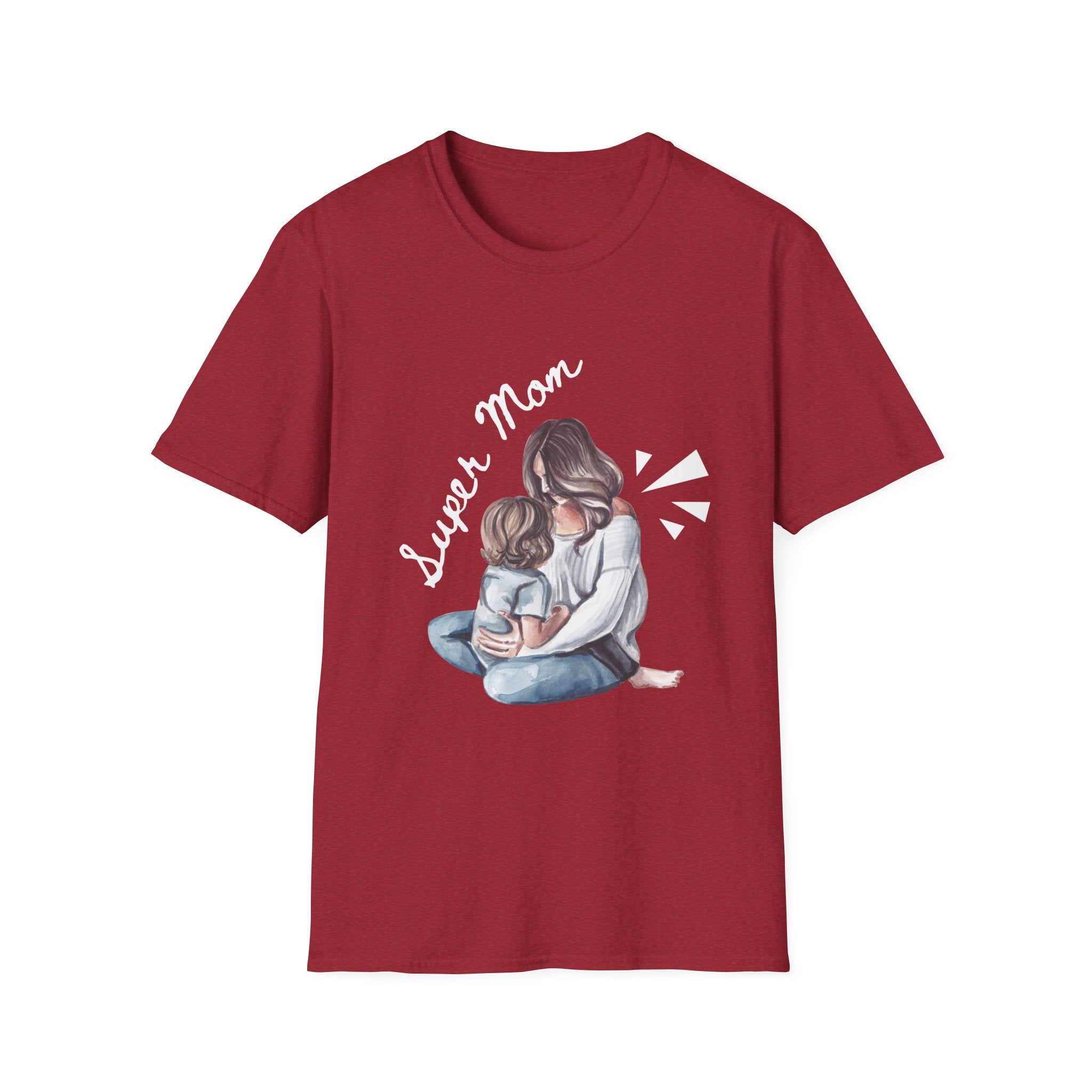 Super Mom T-Shirt - Unisex Softstyle Tee for Mother's Day