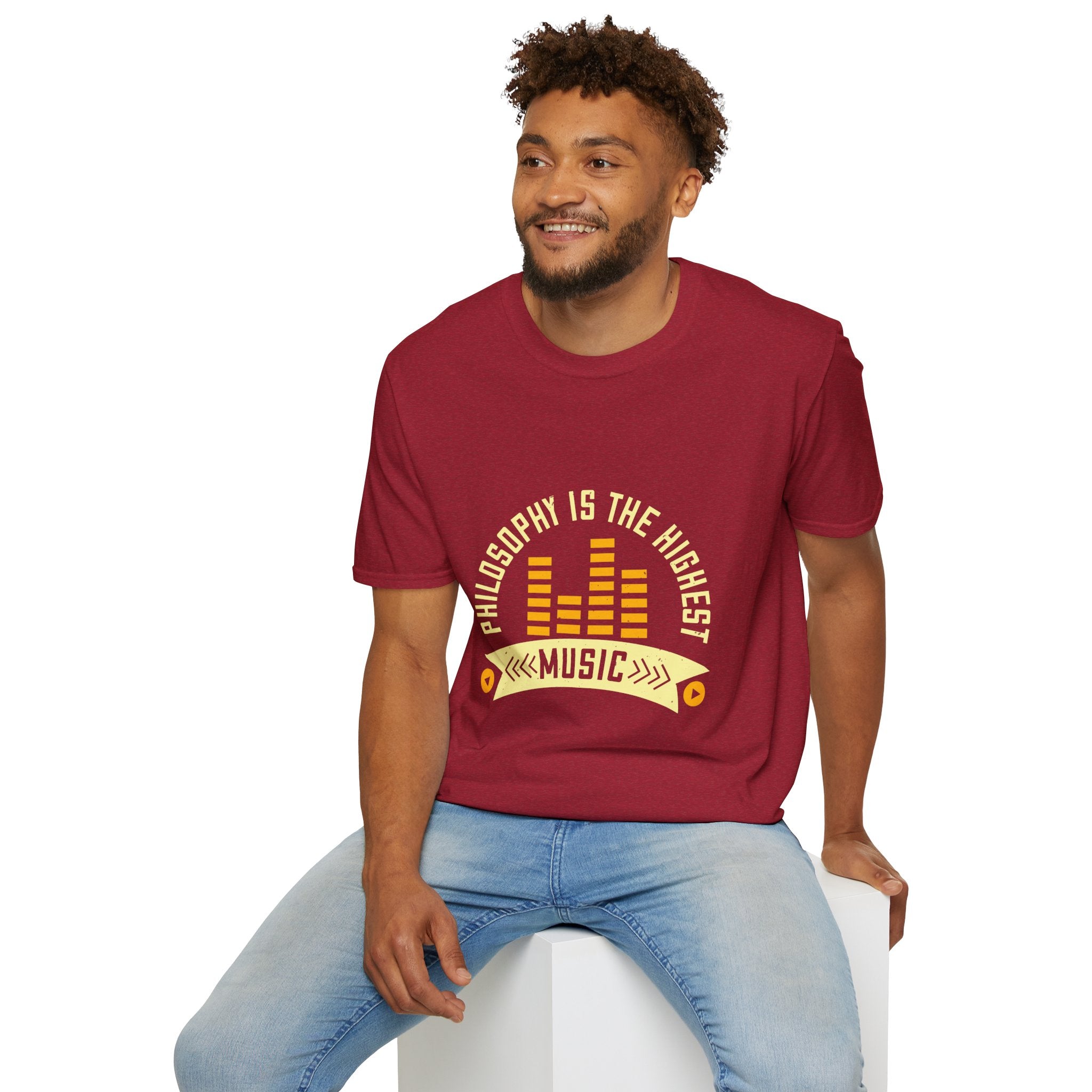 Musical Philosophy T-Shirt - Unisex Softstyle Tee, Gift for Music Lovers