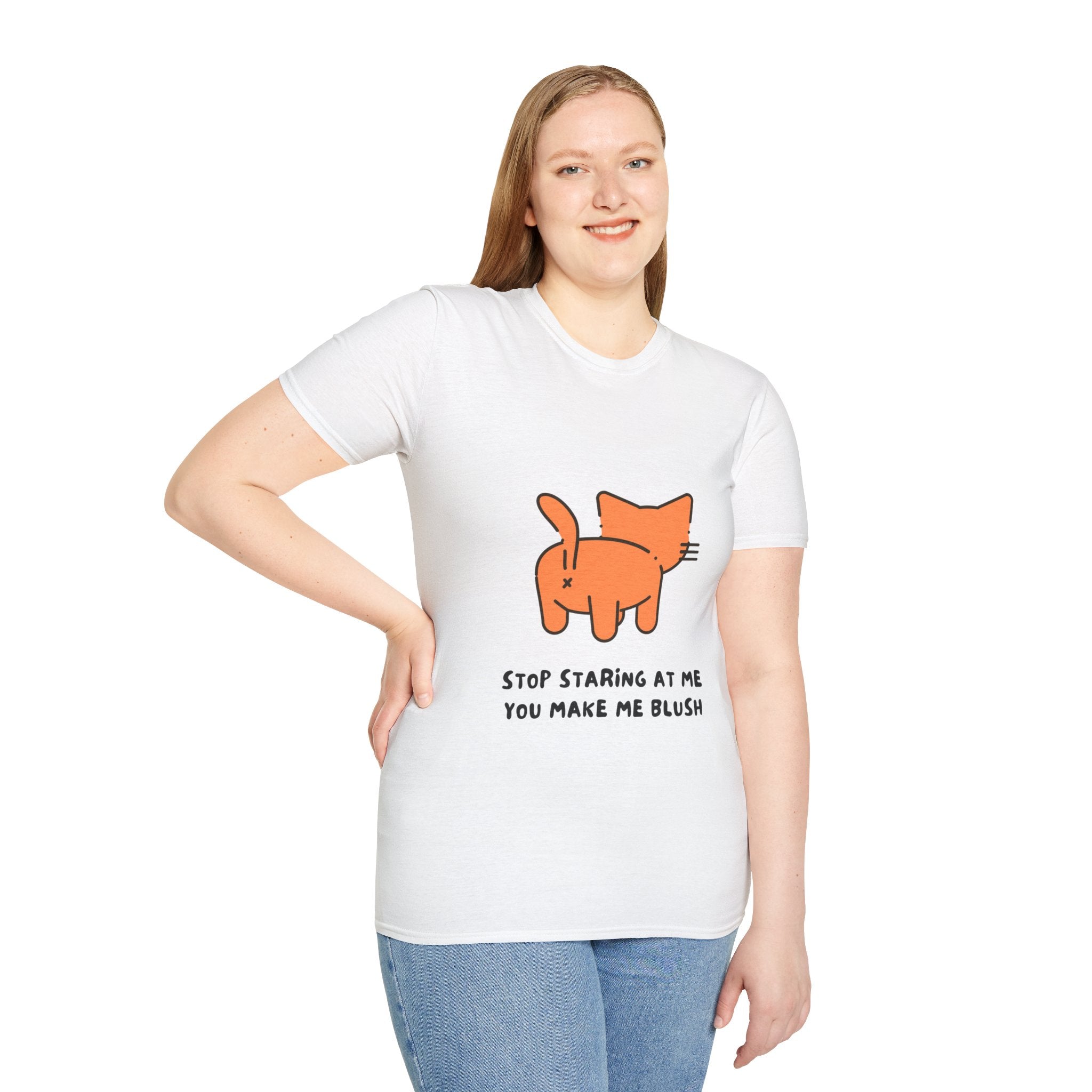 Adorable Cat Graphic Tee, Funny Cat Shirt, Gift for Cat Lovers