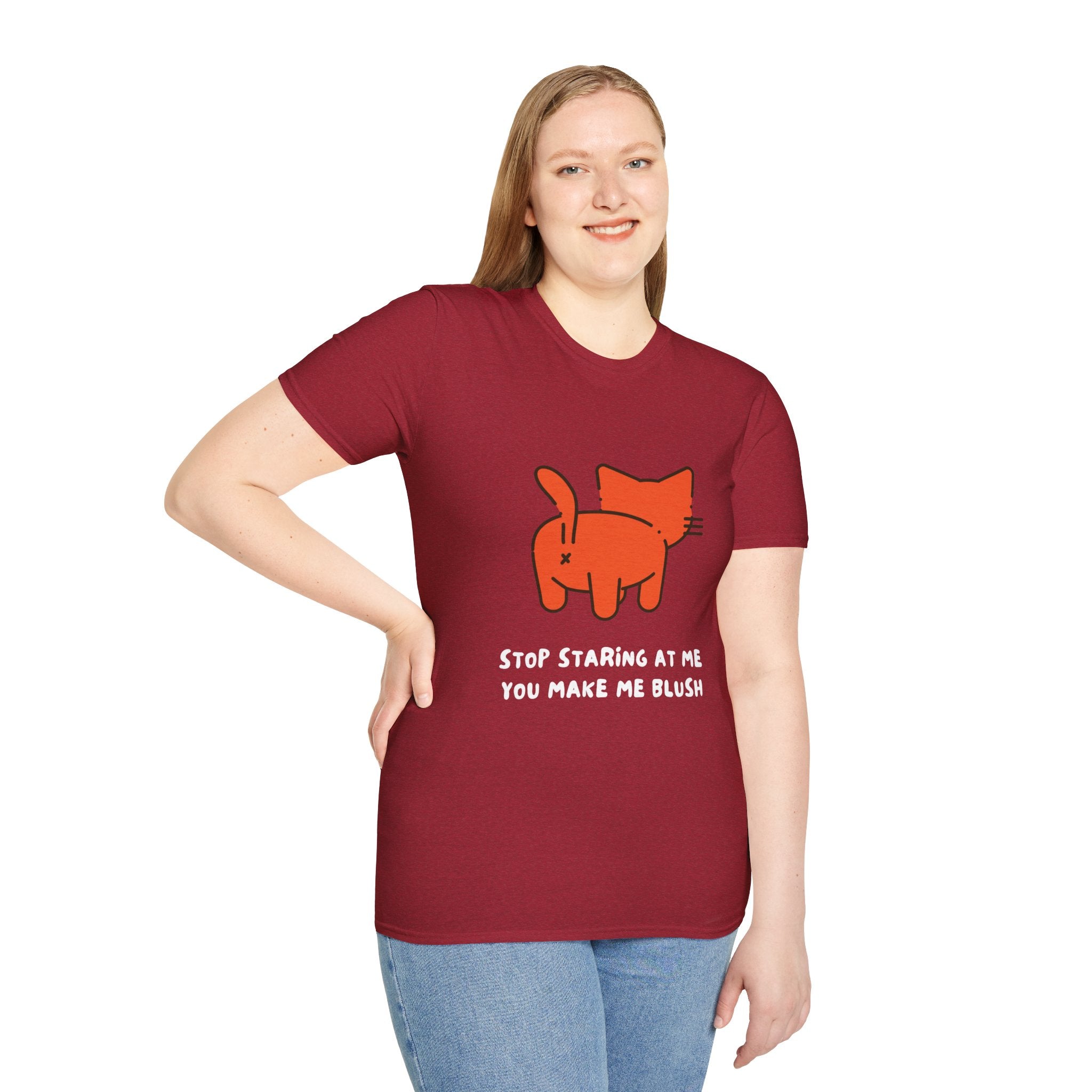 Adorable Cat Graphic Tee, Funny Cat Shirt, Gift for Cat Lovers