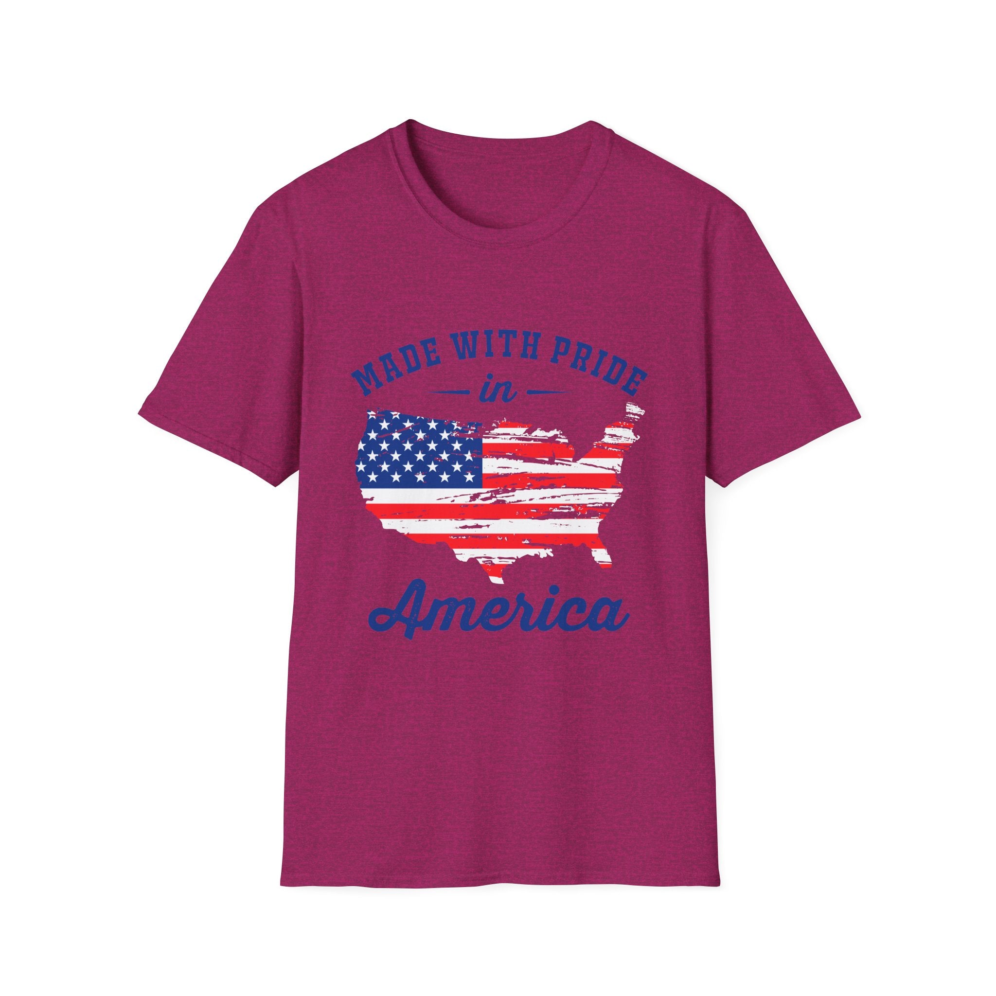 Pride USA Unisex T-Shirt, American Flag Graphic Tee, Independence Day Shirt, Gift for Patriots, Casual Everyday Wear