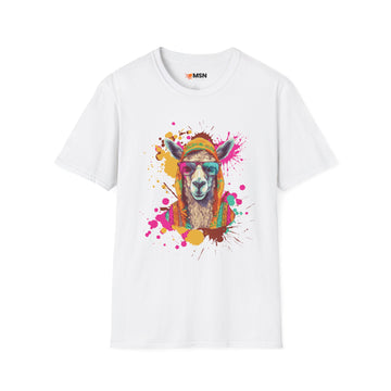 Colorful Llama T-Shirt - Fun Gift for Animal Lovers