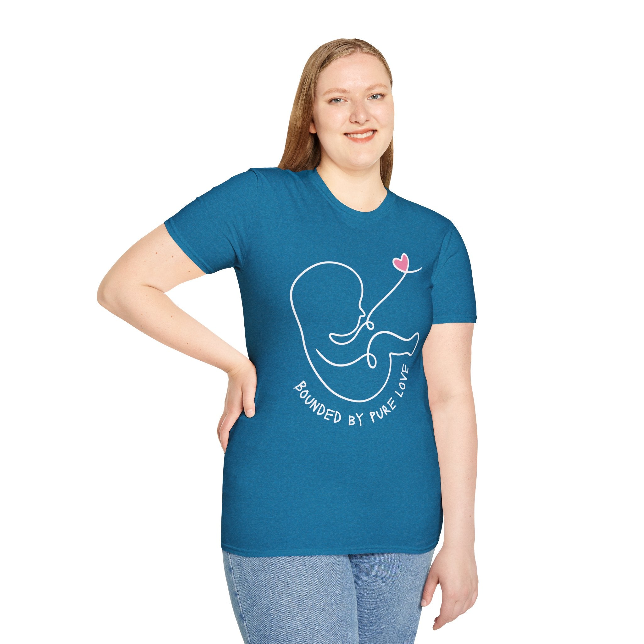 Bounded by Pure Love Unisex T-Shirt, Cute Tee, Expecting