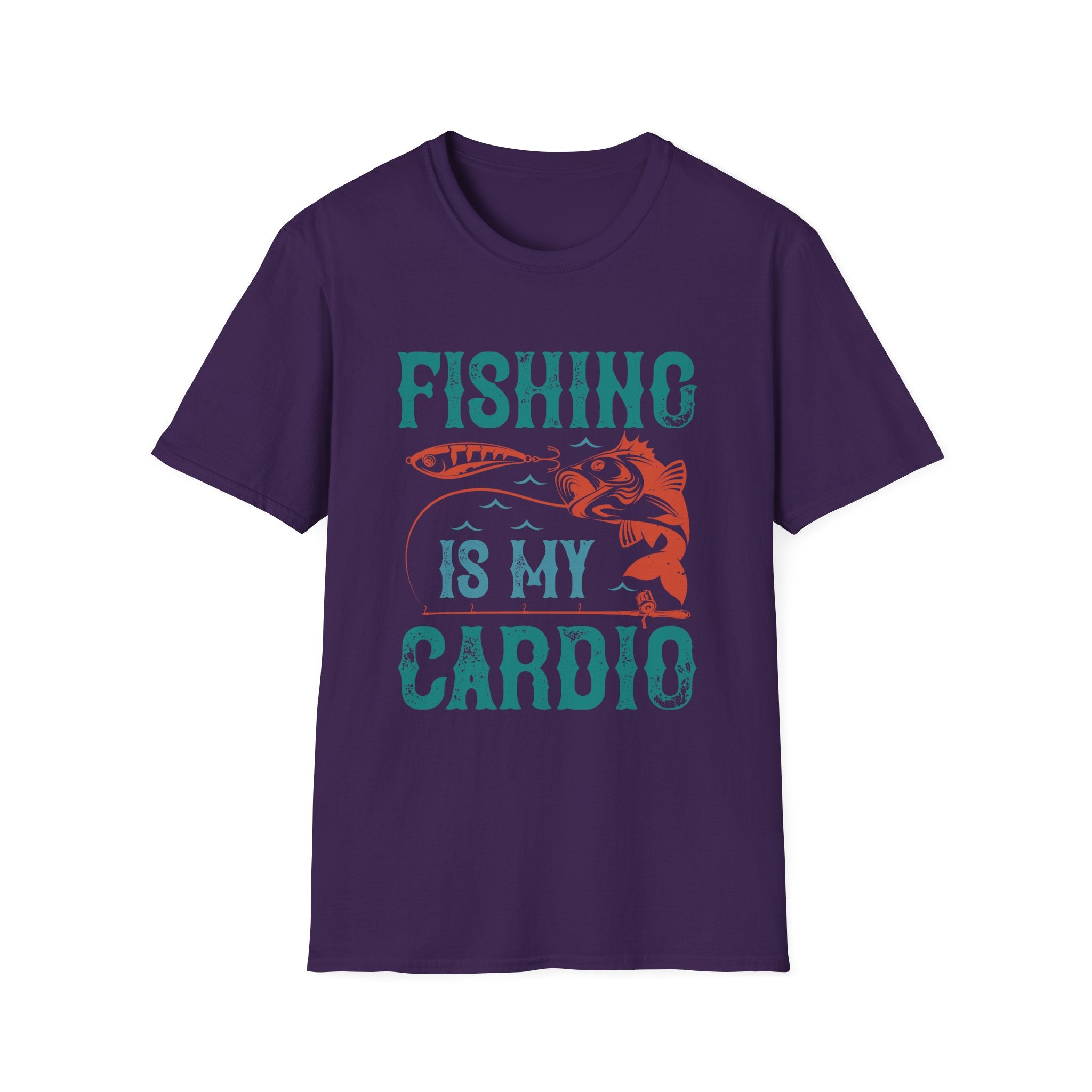 Fishing Is My Cardio Unisex Softstyle T-Shirt, Fishing  Tee
