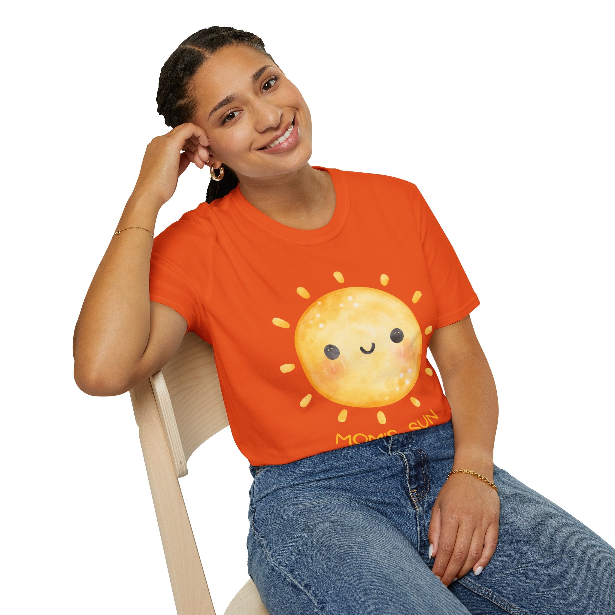 Cute 'Mom's Sun' Unisex Softstyle T-Shirt