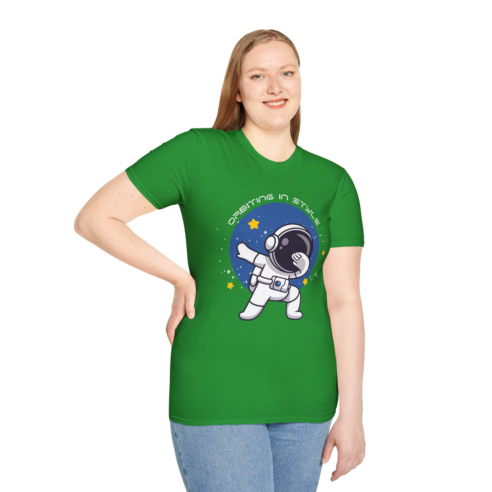 Astronaut Graphic Unisex T-Shirt, Cool Space Tee