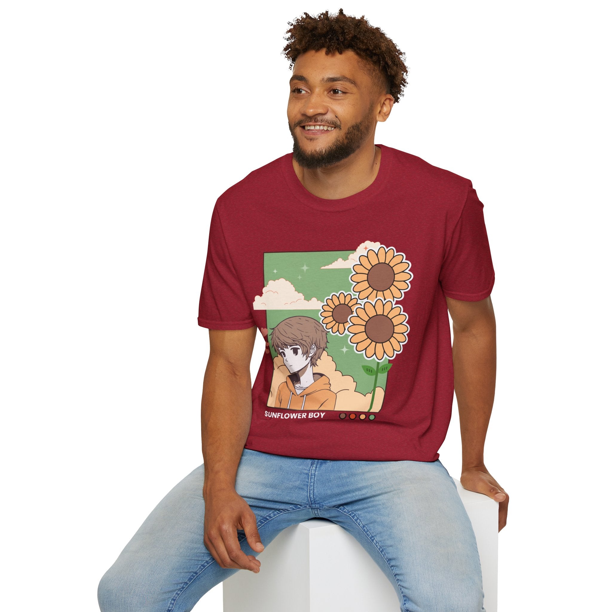 Sunflower Aesthetic Unisex T-Shirt, Softstyle Tee, Casual Wear