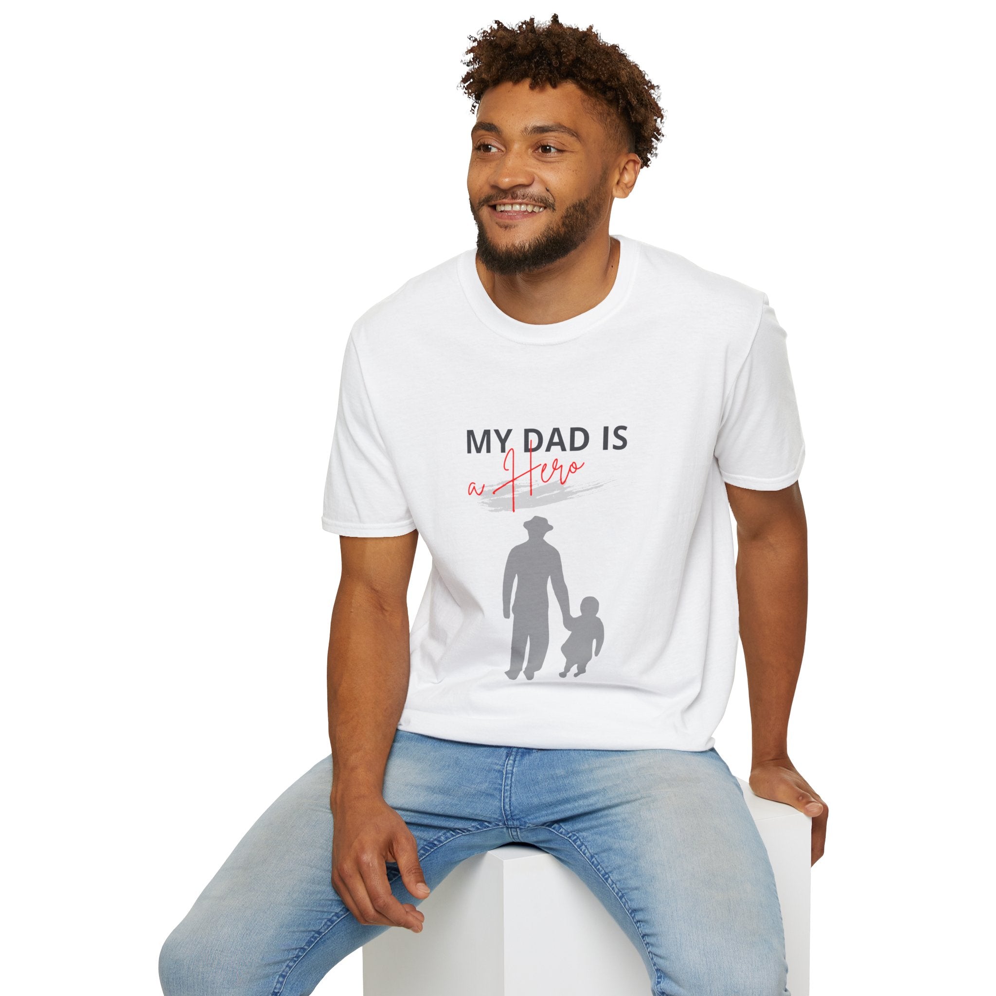 My Dad Is a Hero Unisex T-Shirt, Father's Day Gift, Casual Wear