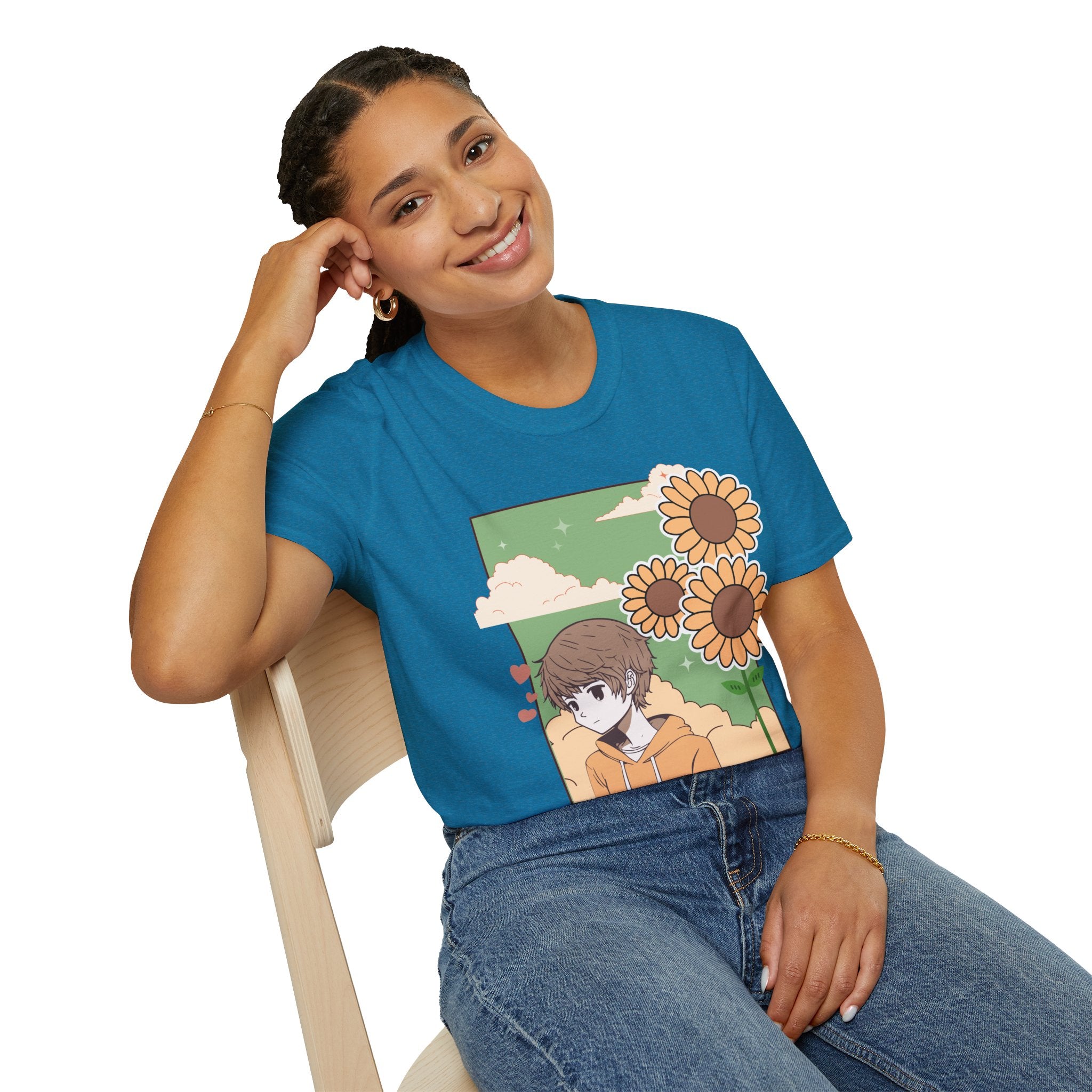 Sunflower Aesthetic Unisex T-Shirt, Softstyle Tee, Casual Wear