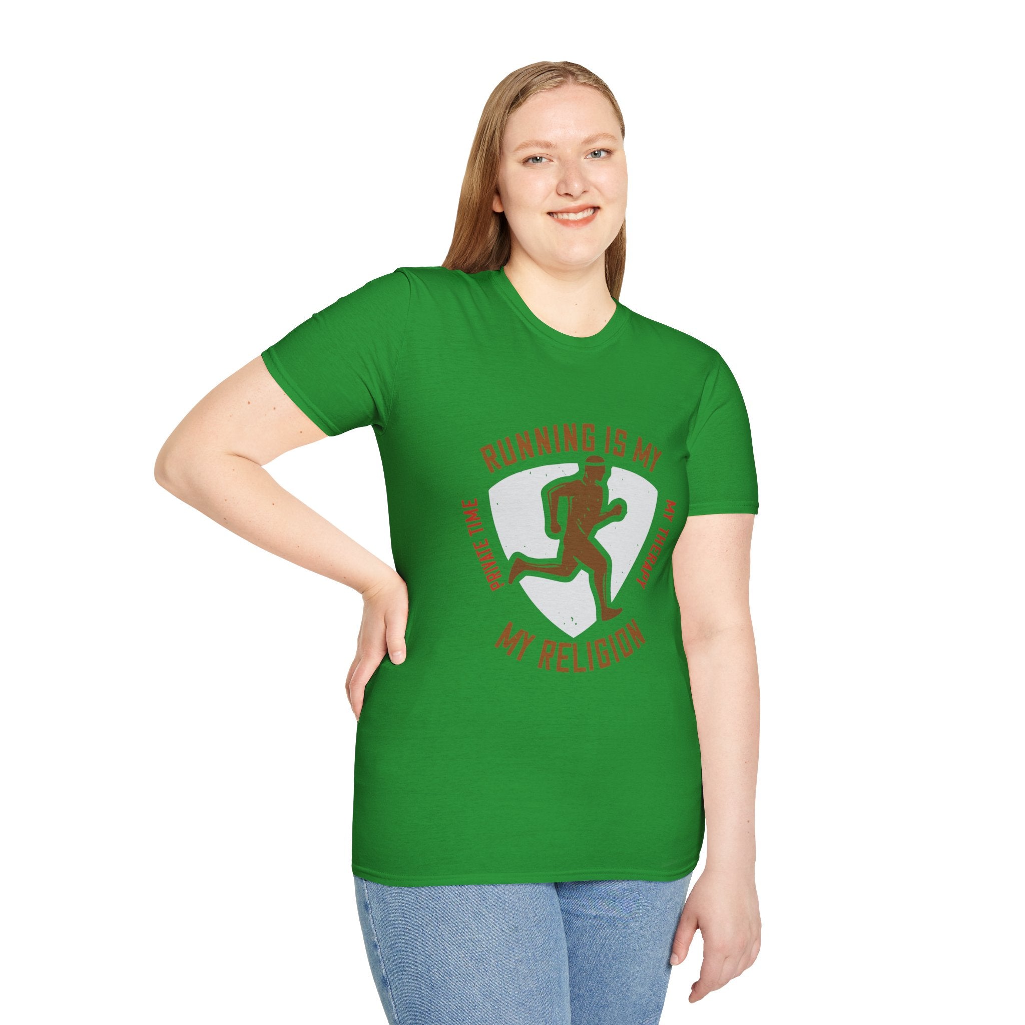 Running Is My Religion Unisex Softstyle T-Shirt | Perfect Gift for Runners, Exercise Lovers, Fitness Enthusiasts, Mother's Day, [...]