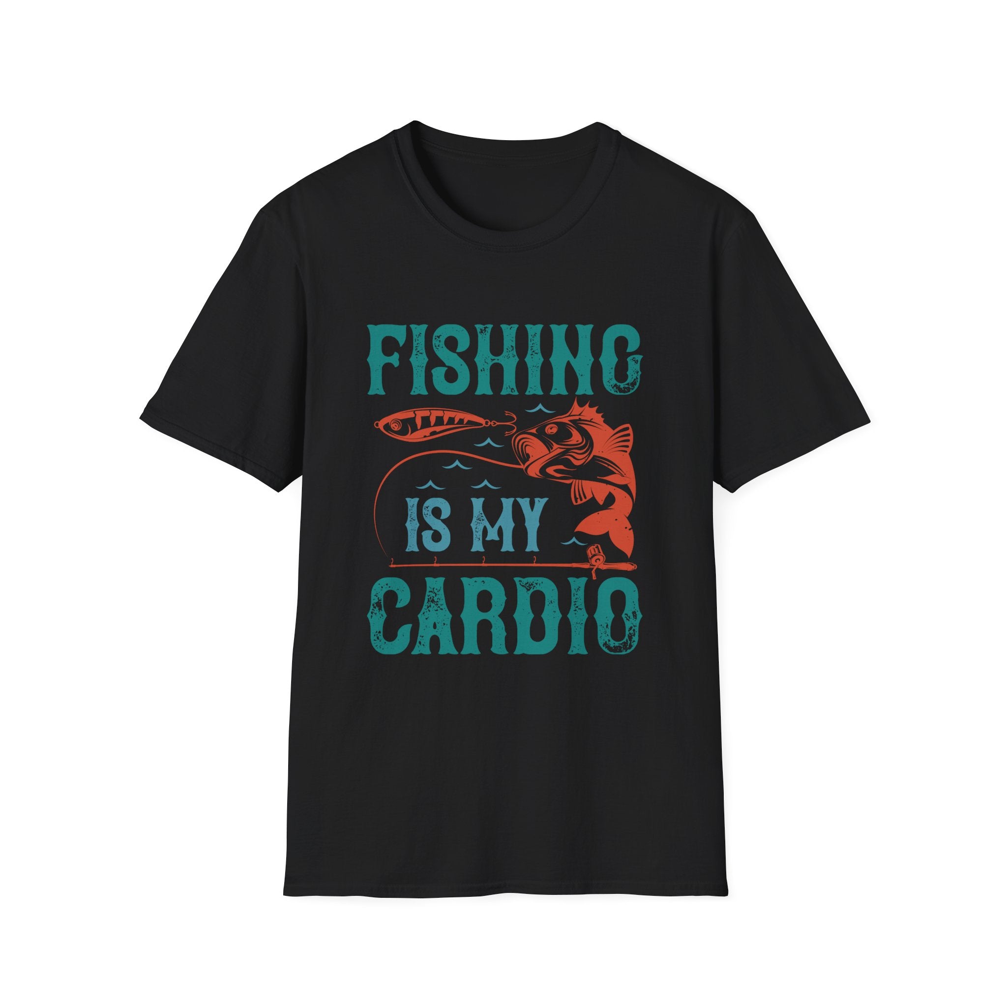 Fishing Is My Cardio Unisex Softstyle T-Shirt, Fishing  Tee