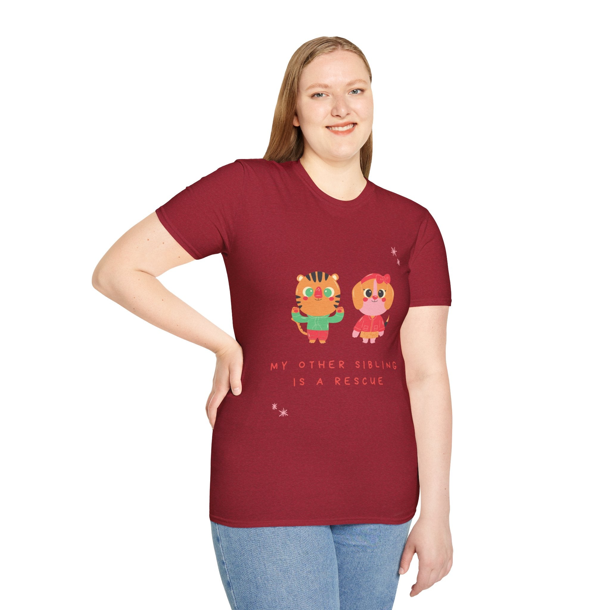 Cute Sibling Rescue T-Shirt, Animal Lovers Gift, Adoption Awareness Tee