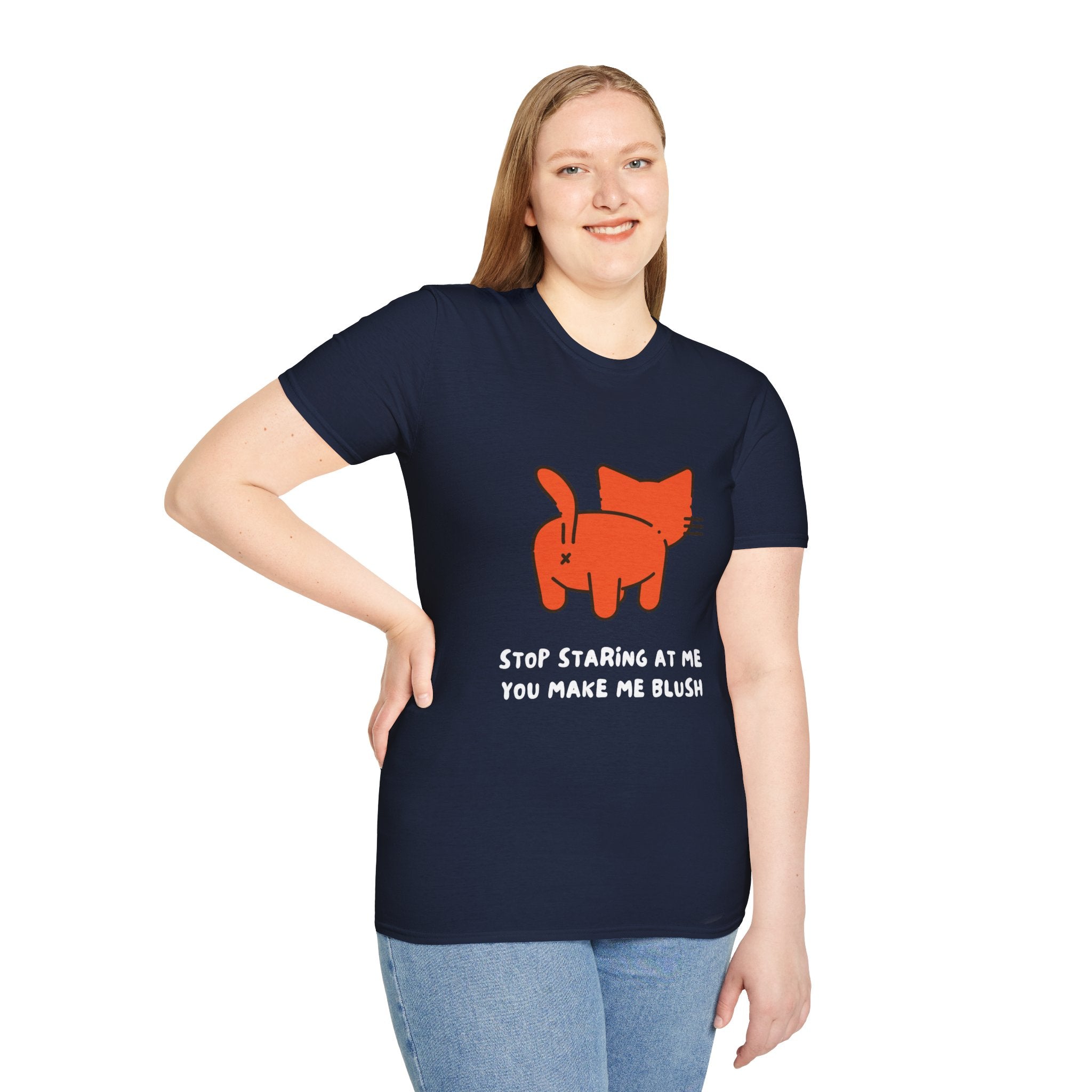 Adorable Cat Graphic Tee, Funny Cat Shirt, Gift for Cat Lovers