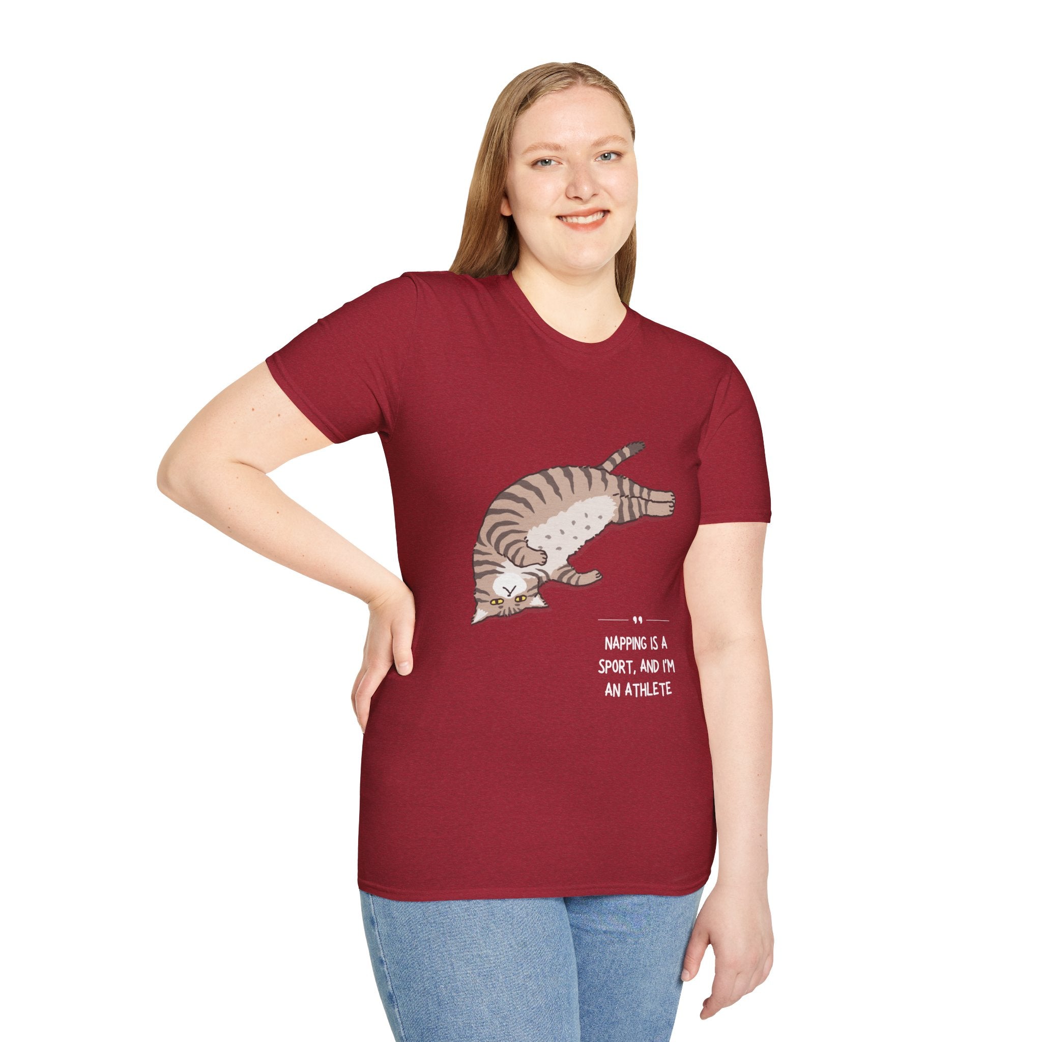 Cat Nap T-Shirt, Funny Cat Lover Gift, Unisex Tee