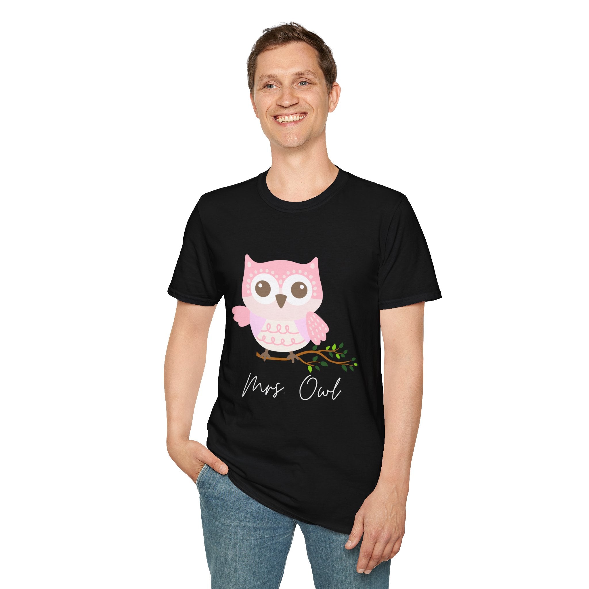 Cute Owl Unisex T-Shirt, Gift for Animal Lovers, Cozy Casual Wear