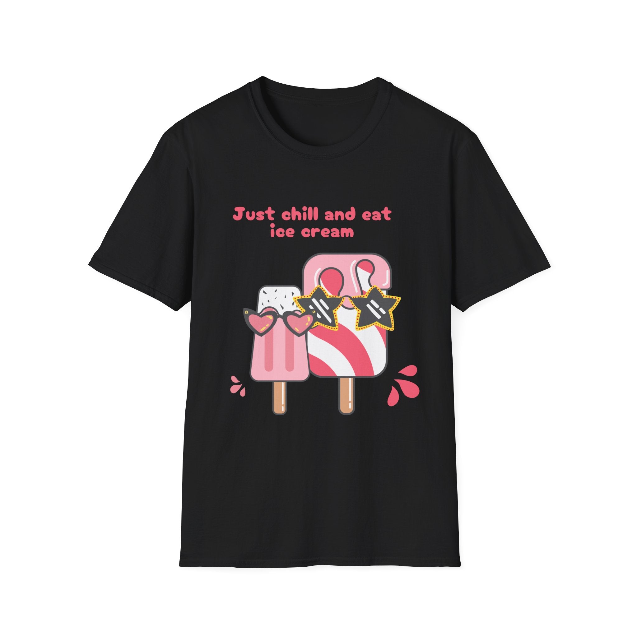 Summer Chill Ice Cream T-Shirt, Unisex Softstyle Tee, Cute Graphic Shirt